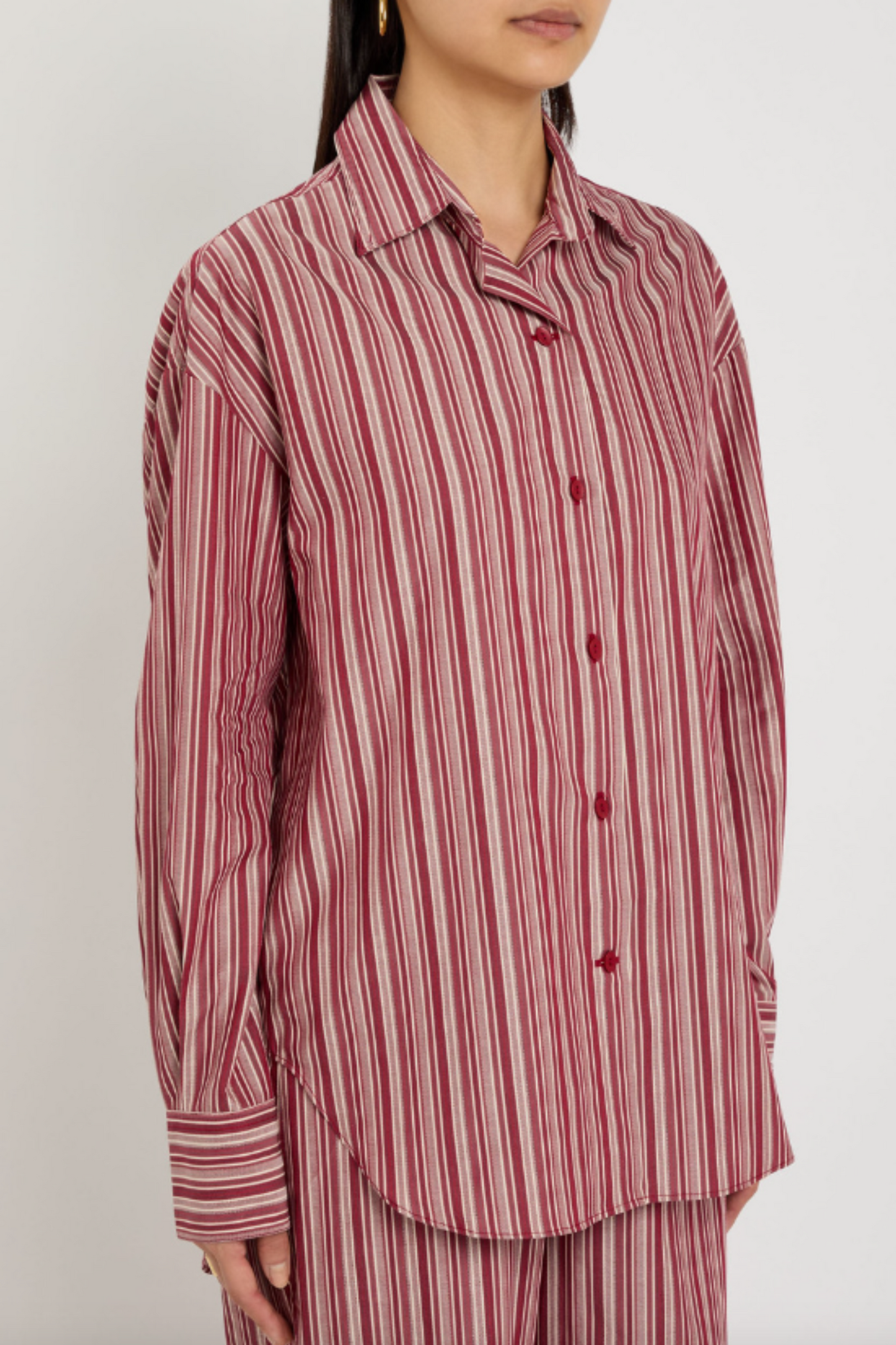 En Vau Striped Cotton Shirt