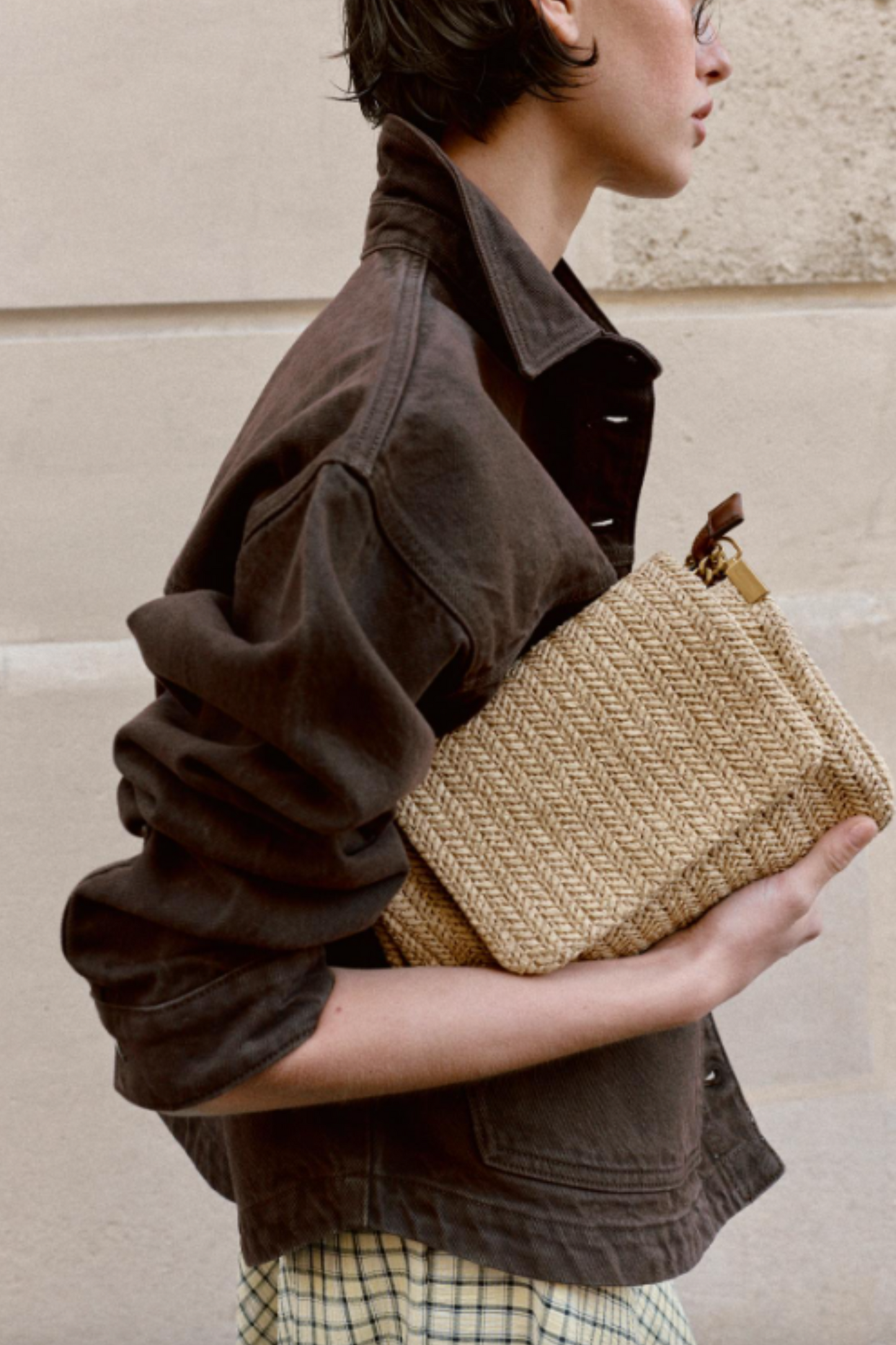 Metallic Chain Crossbody Bag