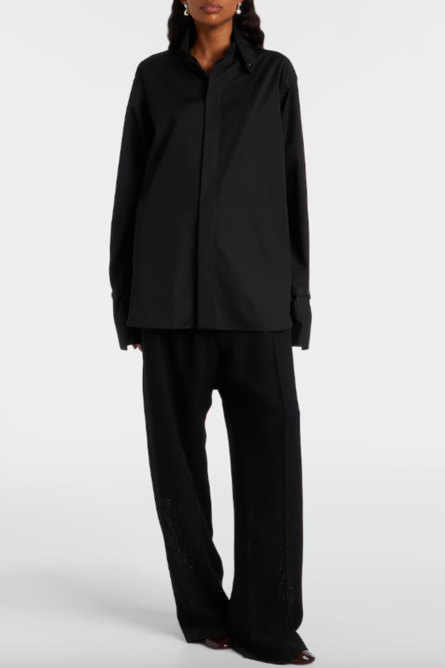 Oversized Cotton Poplin Shirt