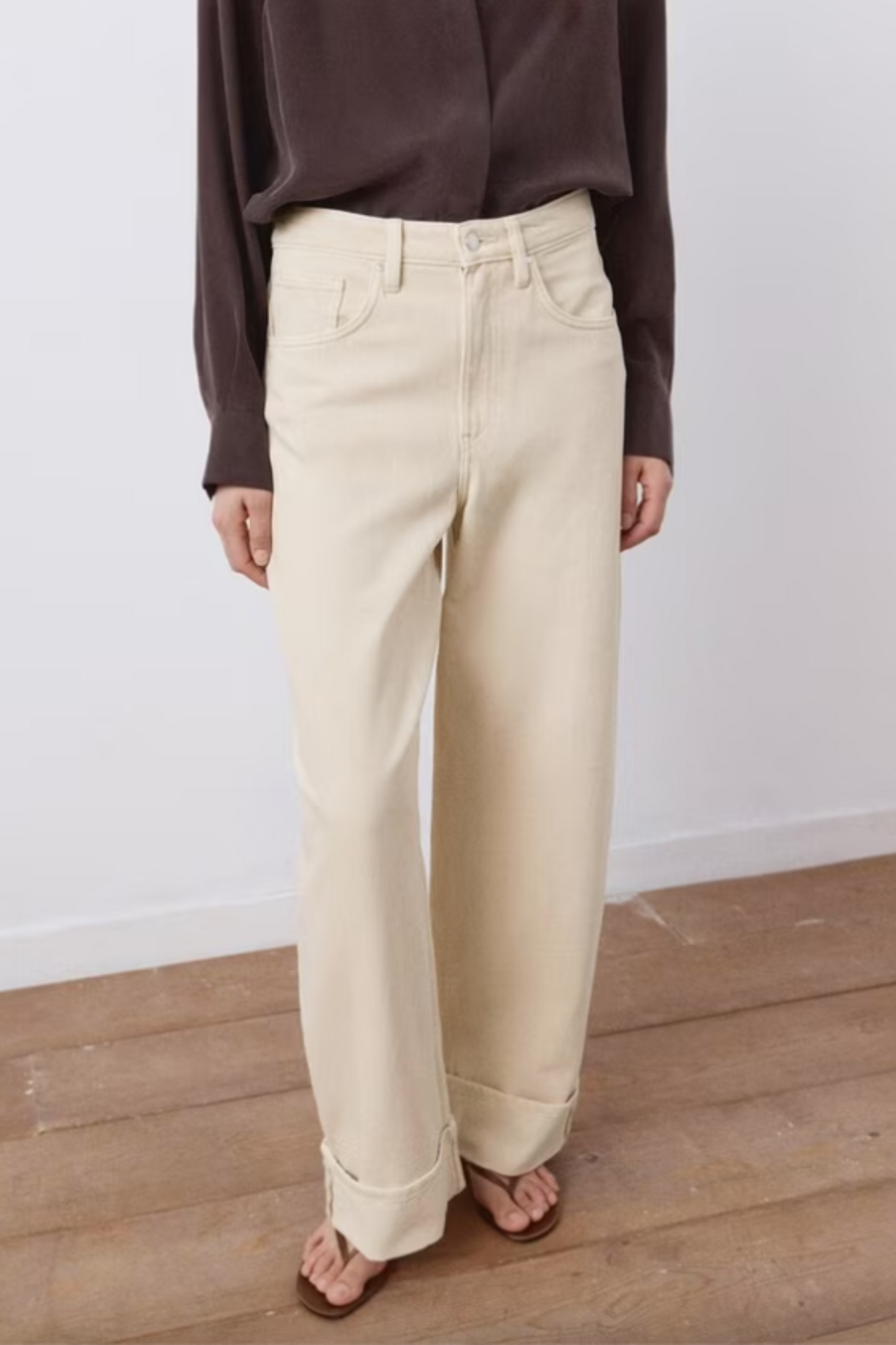 High Rise Barrel Leg Jeans