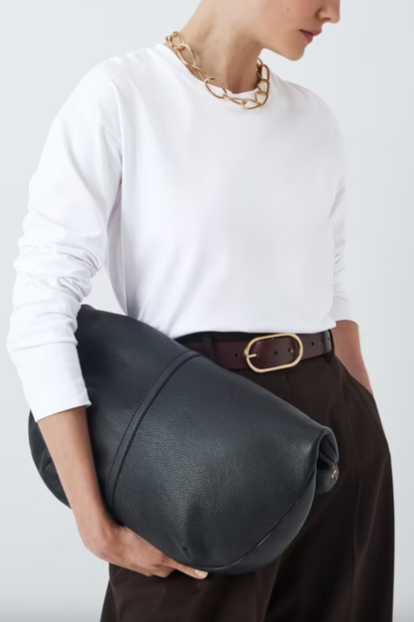 Oversized Fit Organic Cotton Long Sleeve Top