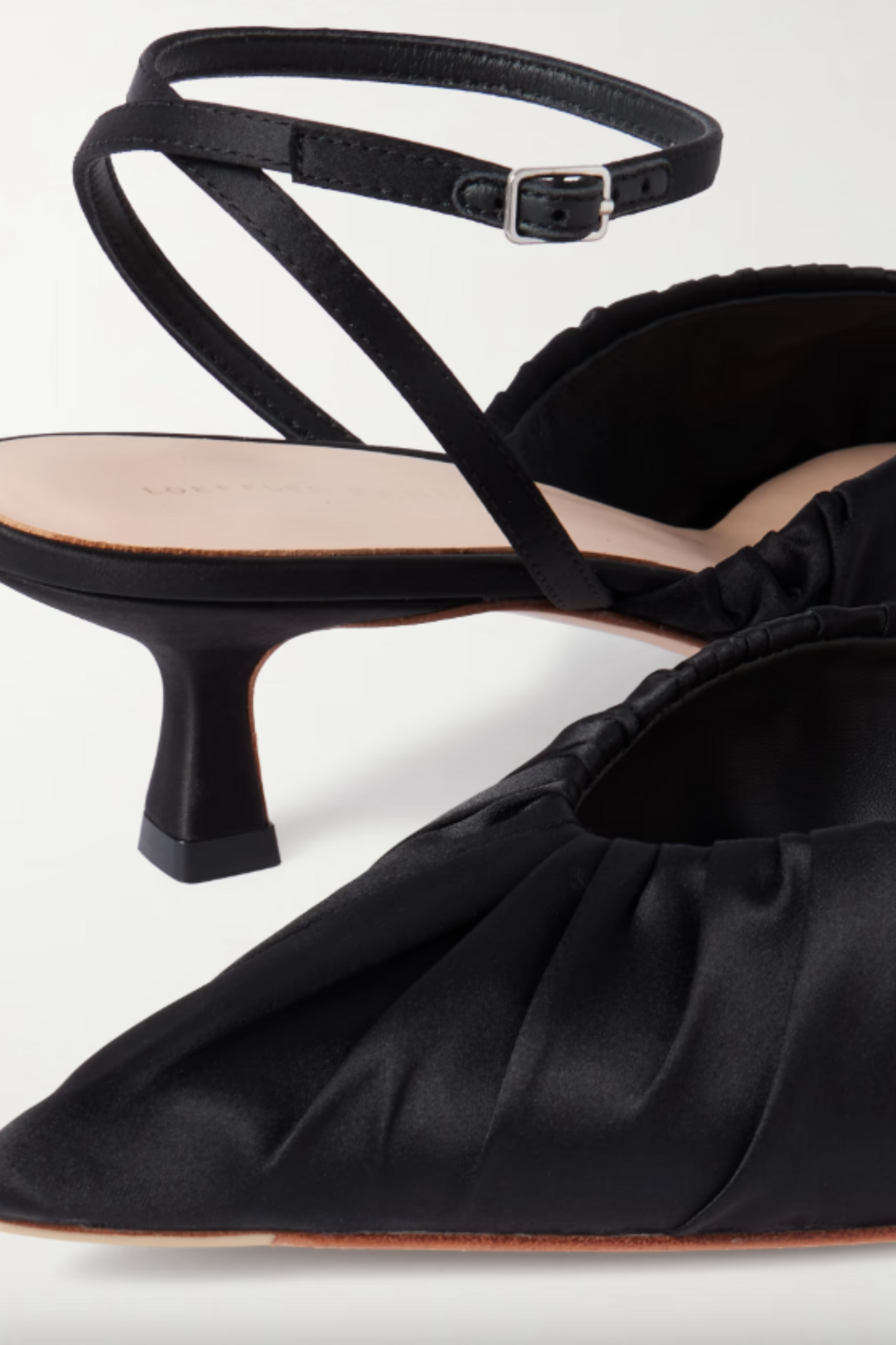 Rio Ruched Satin Pumps