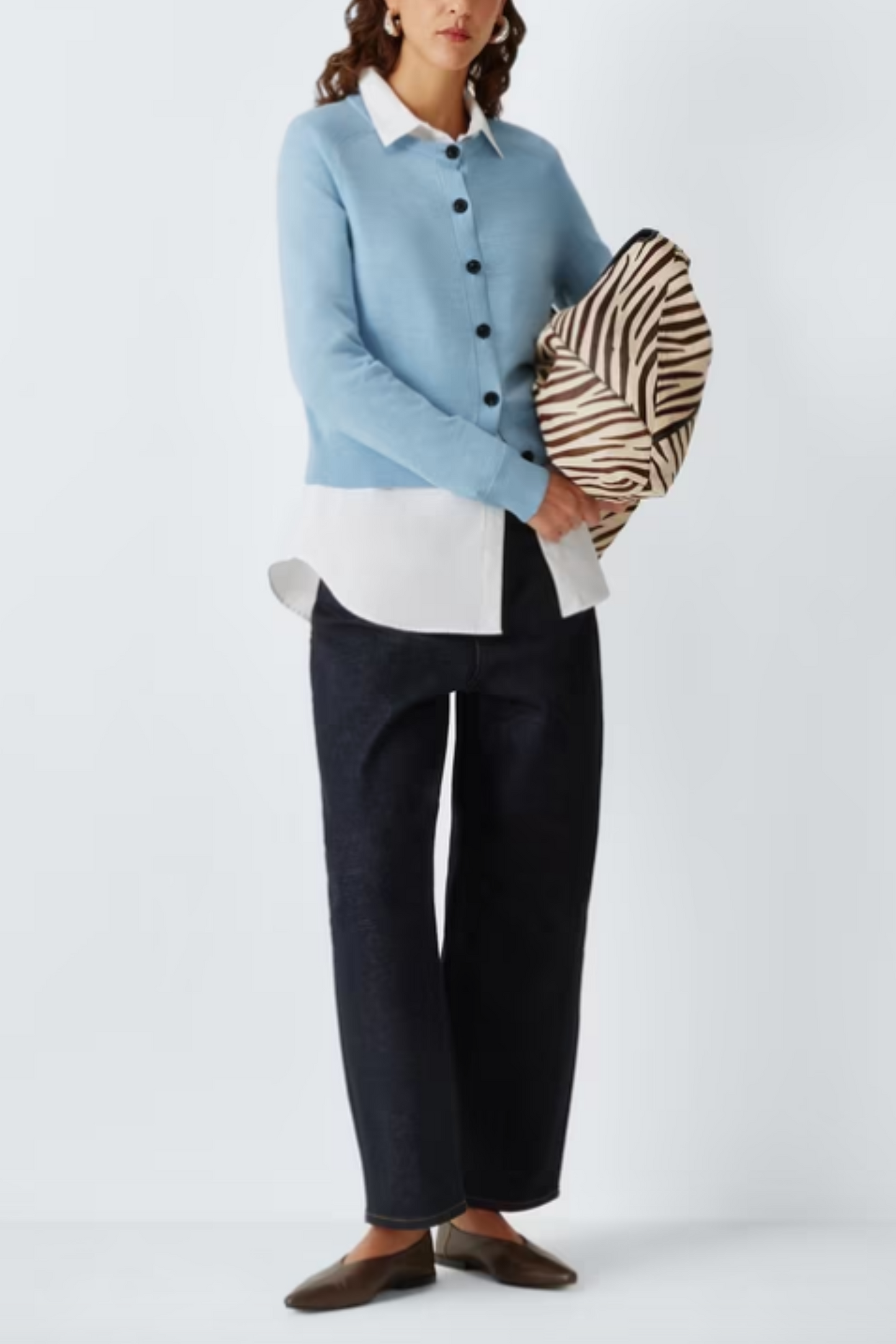 Merino Wool Crewneck Cardigan