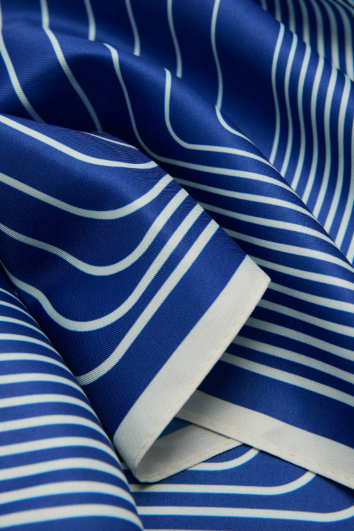 Satin Check-print Scarf