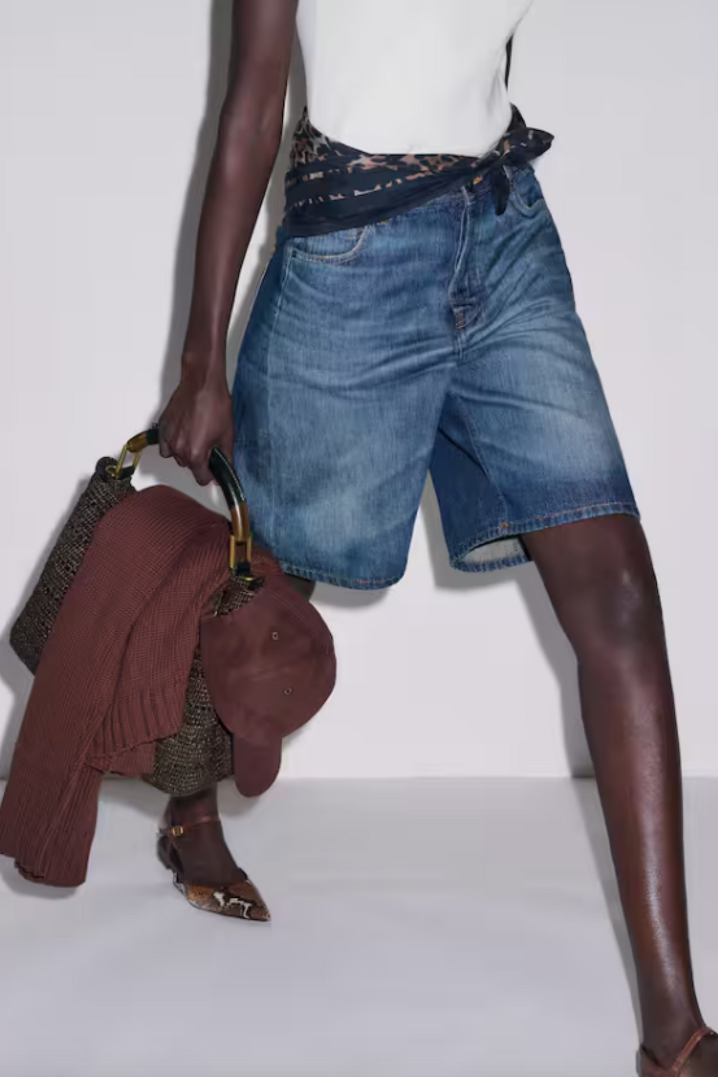 Midweight Denim Relaxed Bermuda Short