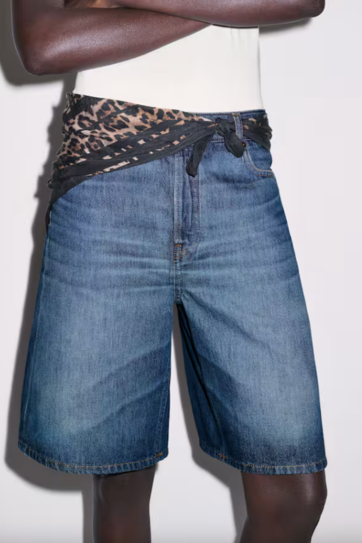 Midweight Denim Relaxed Bermuda Short