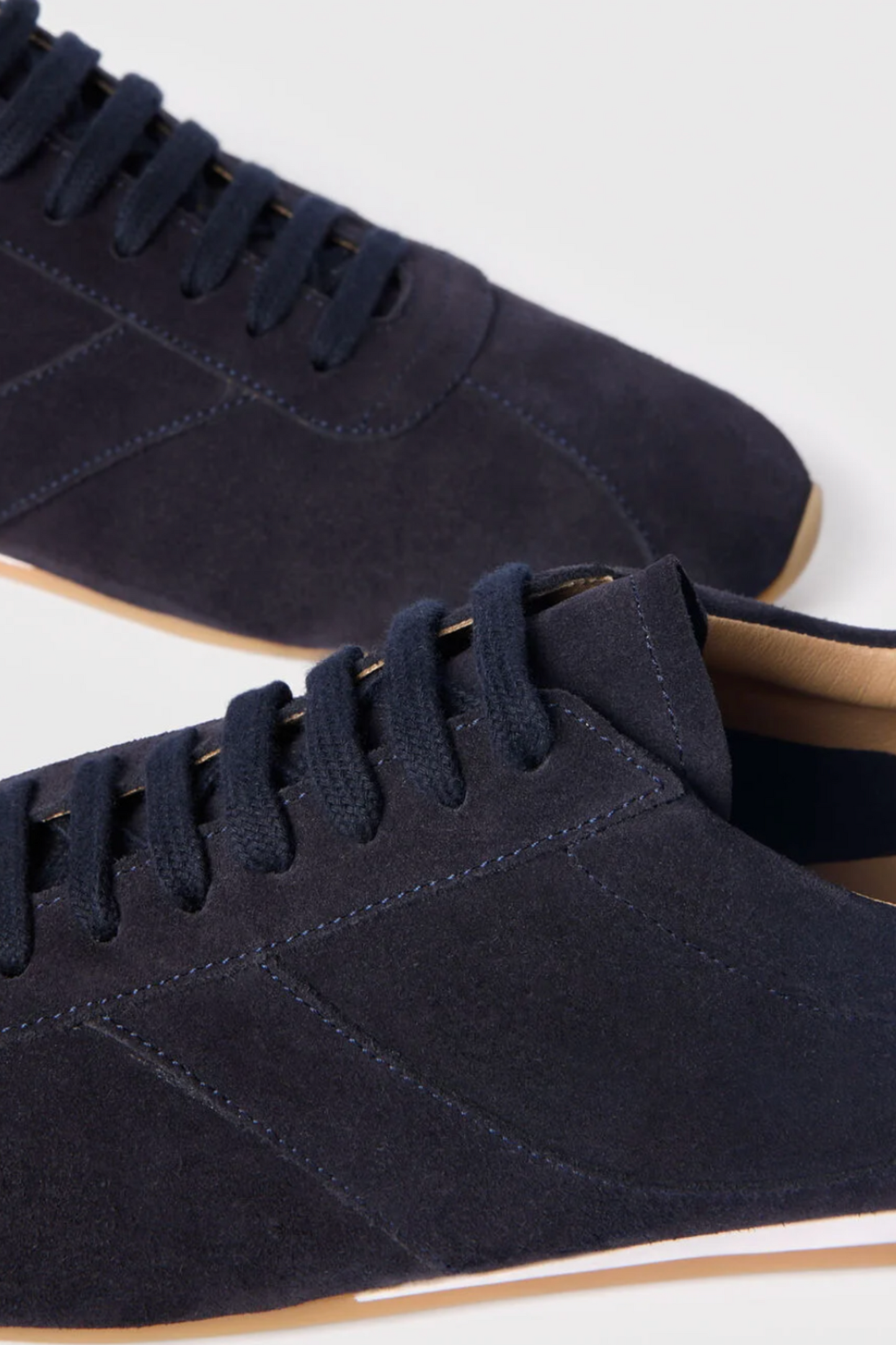 Navy Soft Suede Unlined Sneaker