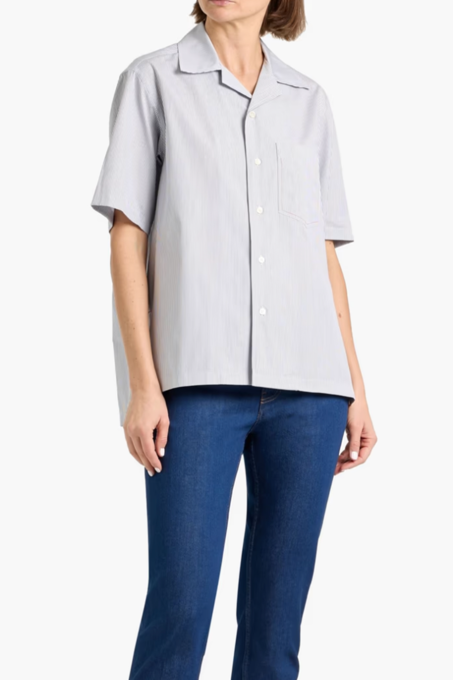 Striped Cotton-poplin Shirt