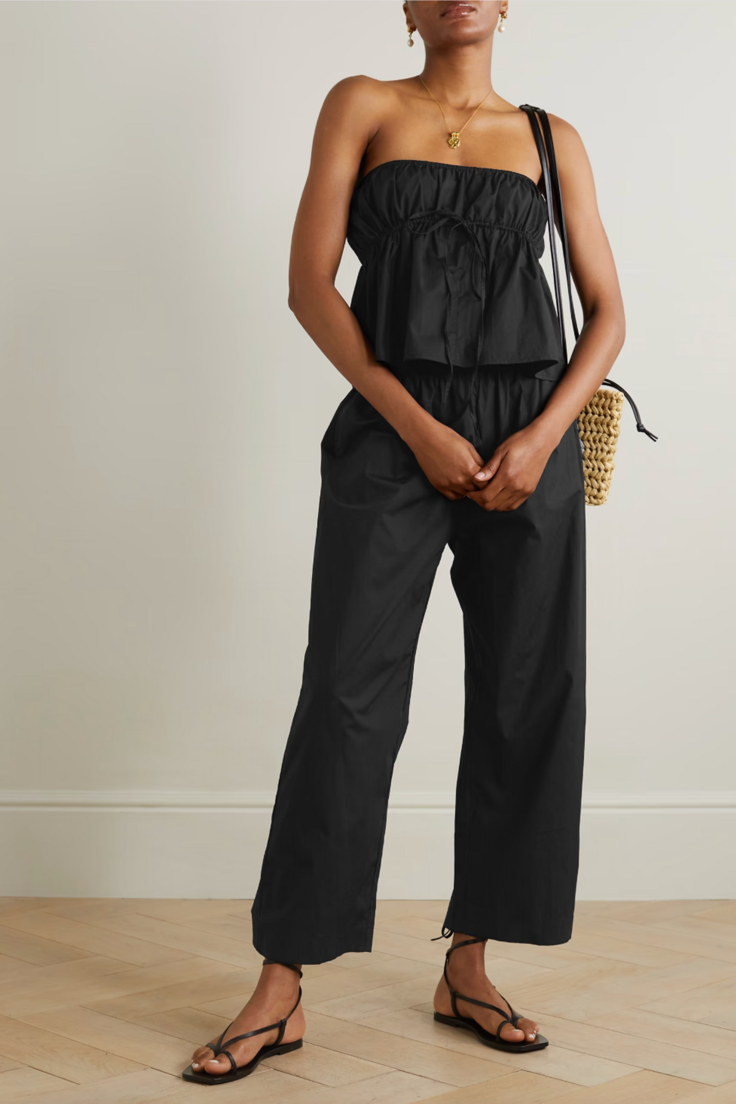 Ease Organic Cotton-poplin Pants