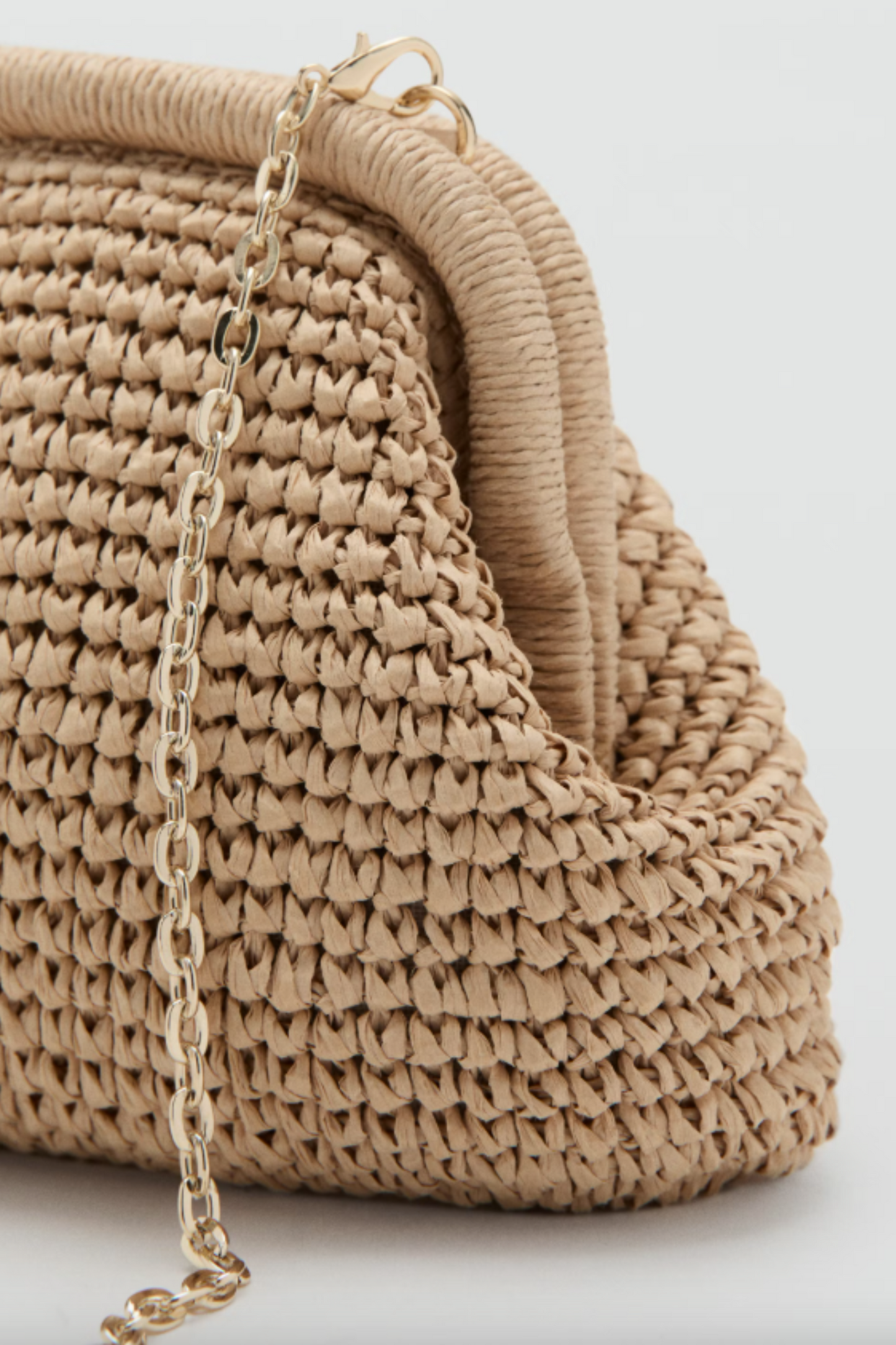 Natural Fiber Clutch Bag
