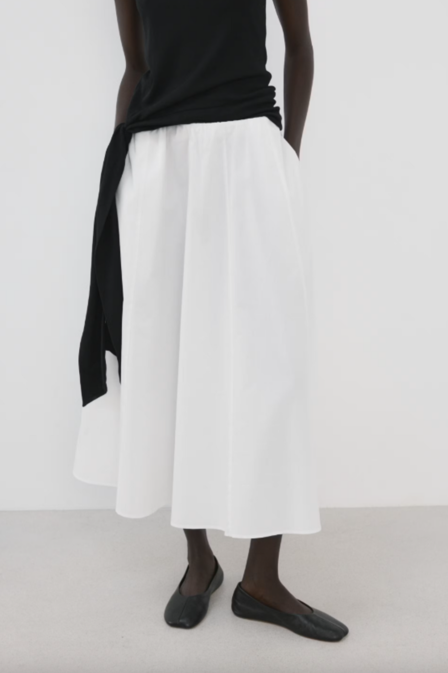Flared Cotton Skirt