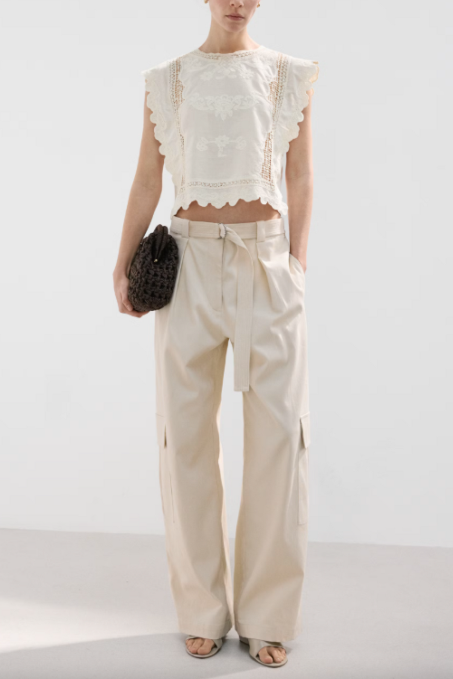 Cotton Top with Embroidered Details