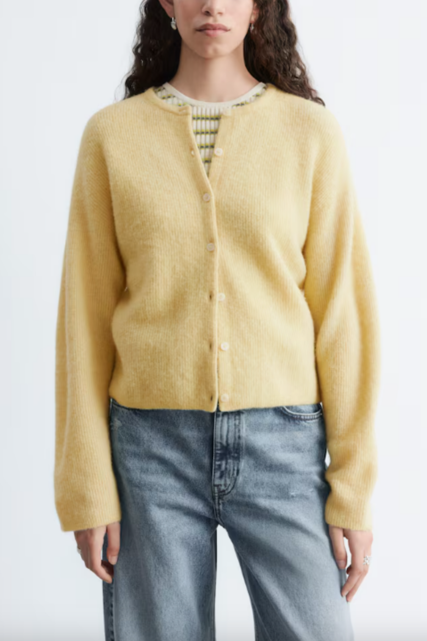 Alpaca-blend Knitted Cardigan