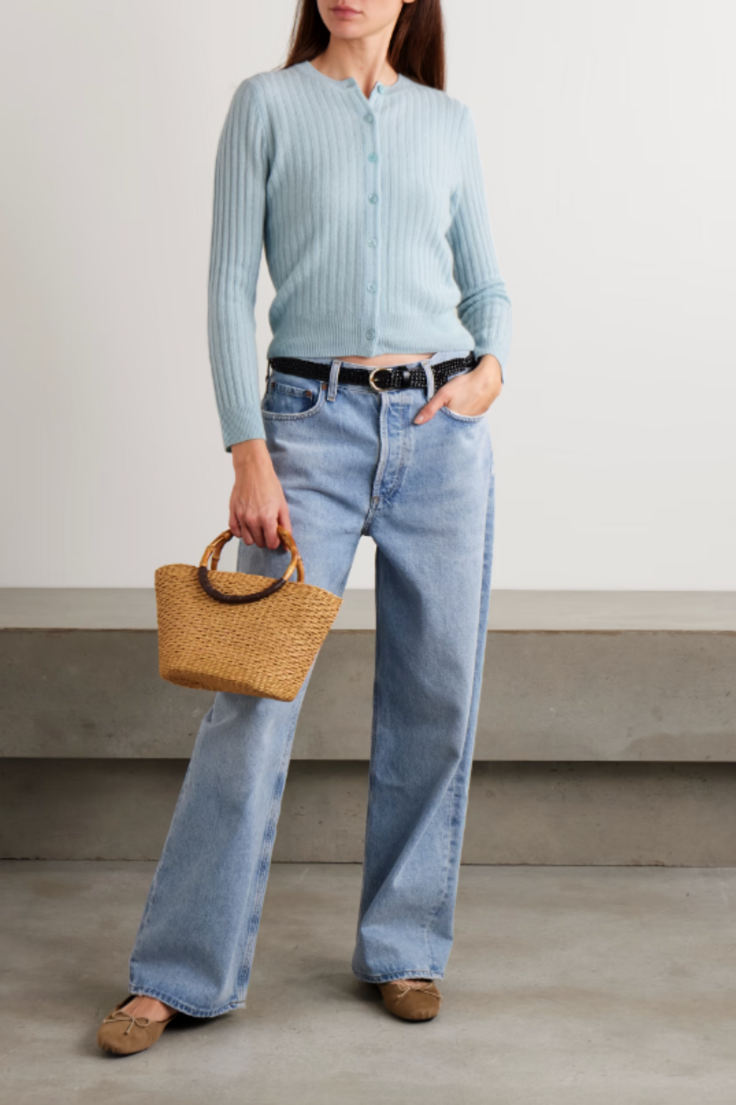 Danaë Ribbed Cashmere Cardigan