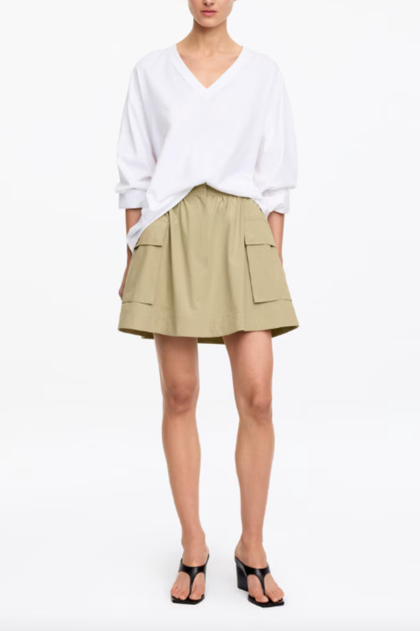 Cotton Utility Skirt