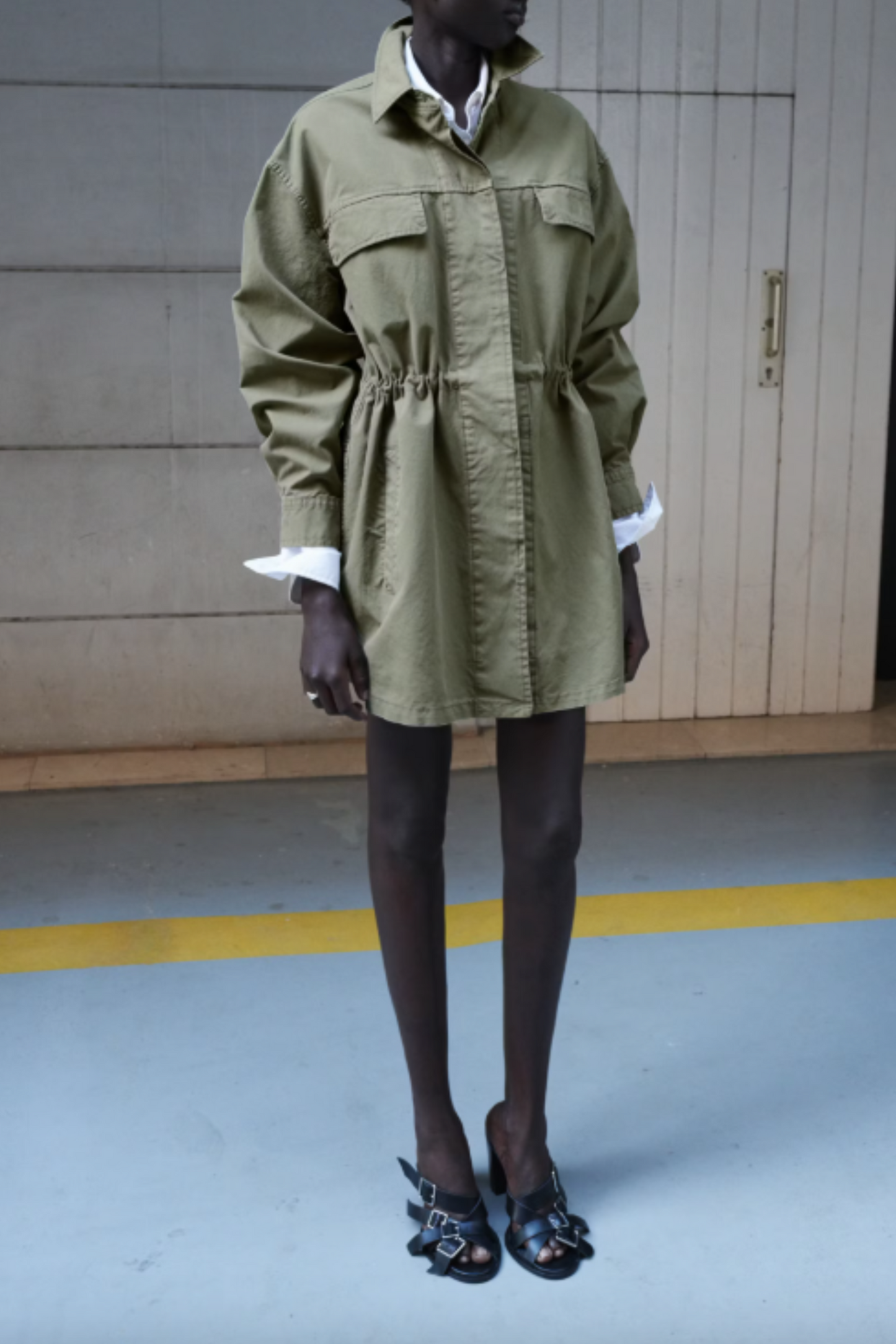 Oversized Denim Parka