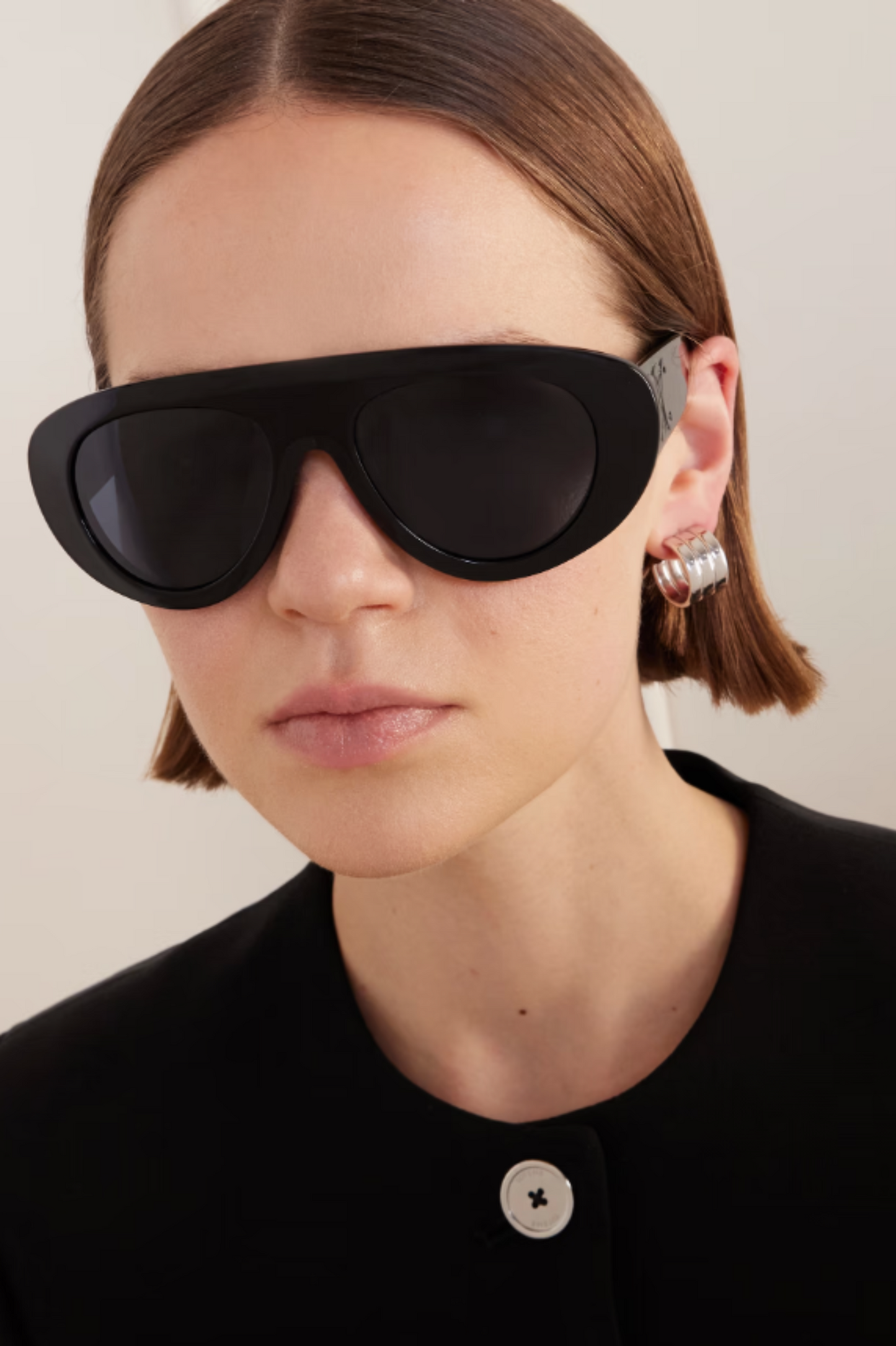 Aviator-style Acetate Sunglasses