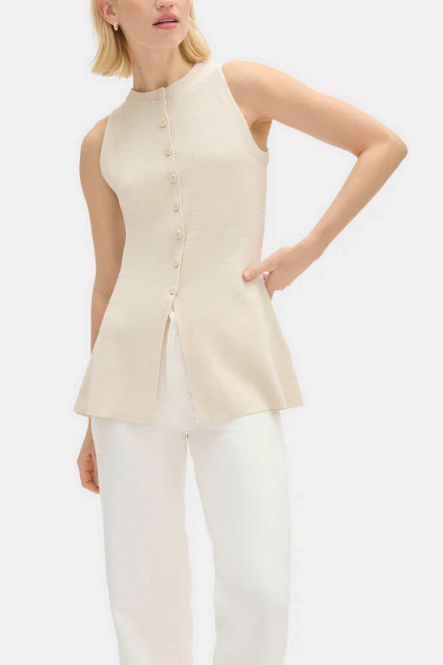 Daphne Sleeveless Waisted Knit