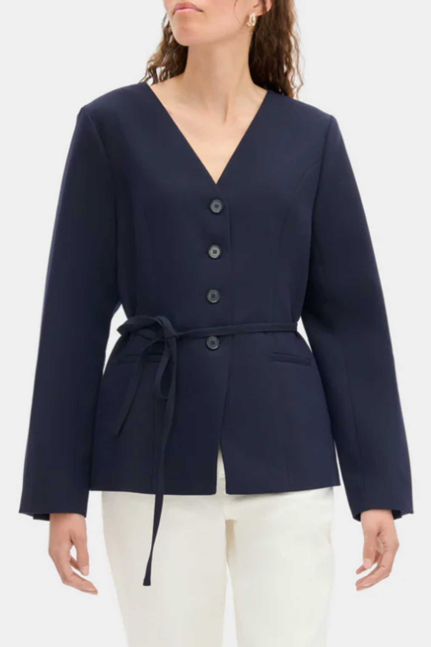 Parker V Neck Tie Blazer