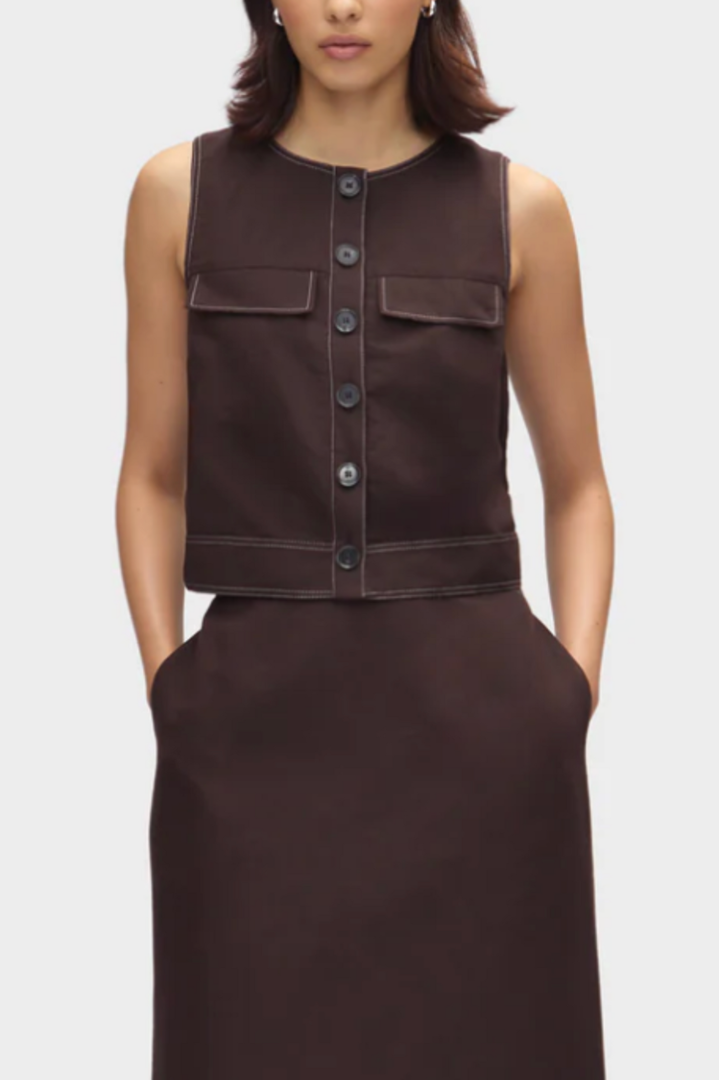 Summer Utility Linen Top