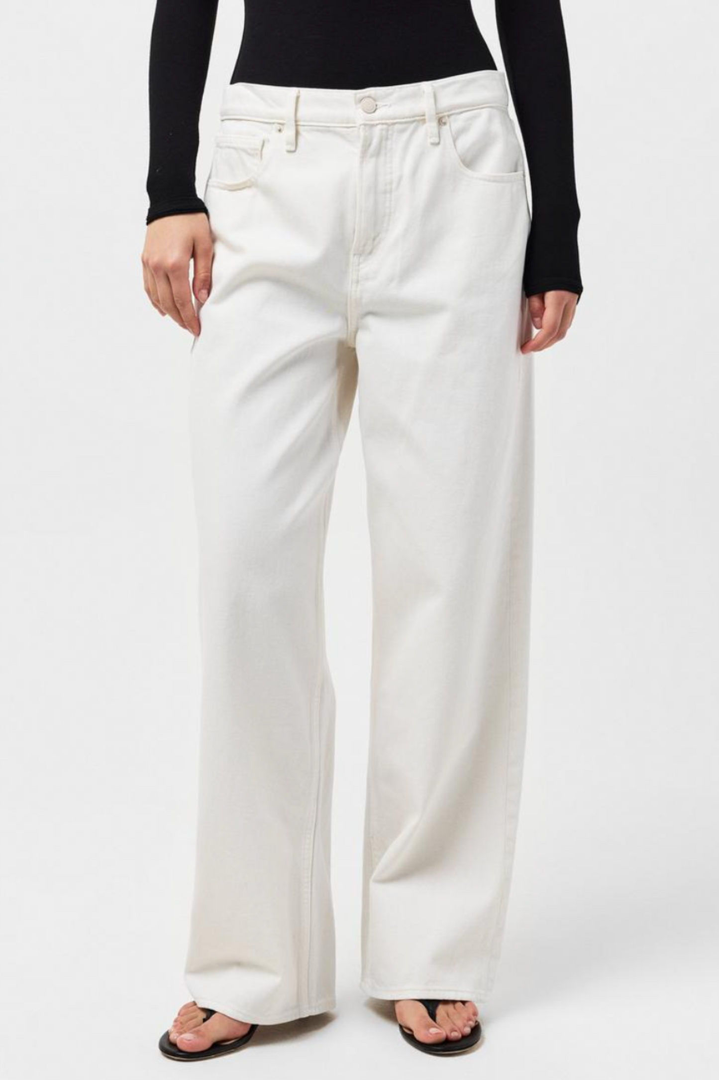 Women's Structured Denim Straight Leg Jeans