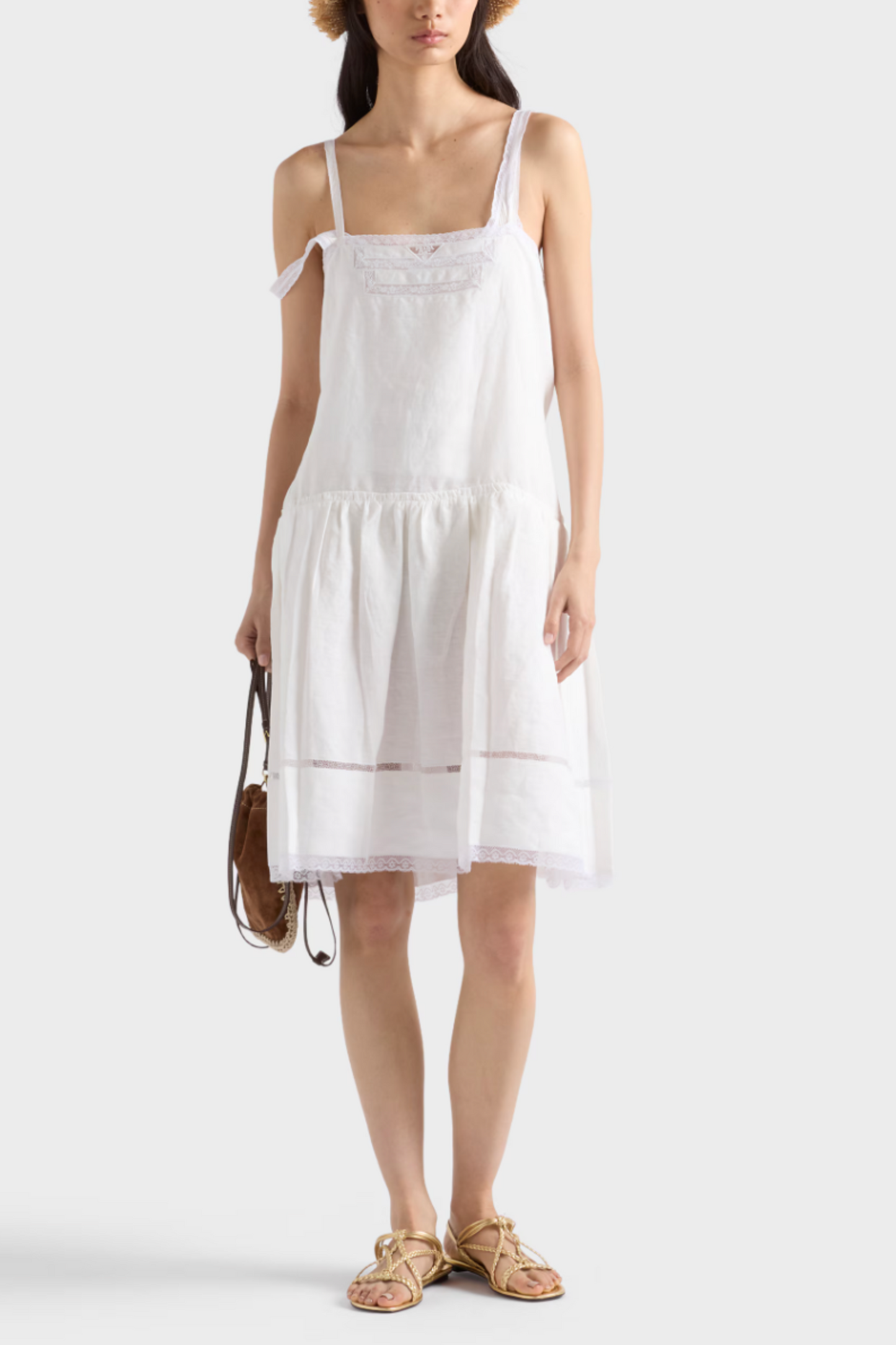 Embroidered Linen Dress