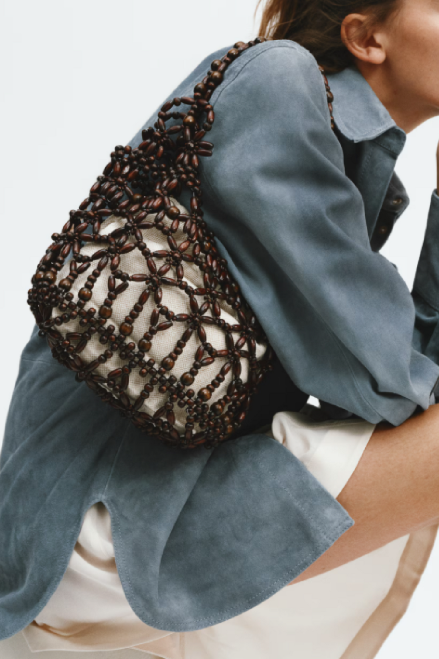 Beaded shoulder bag