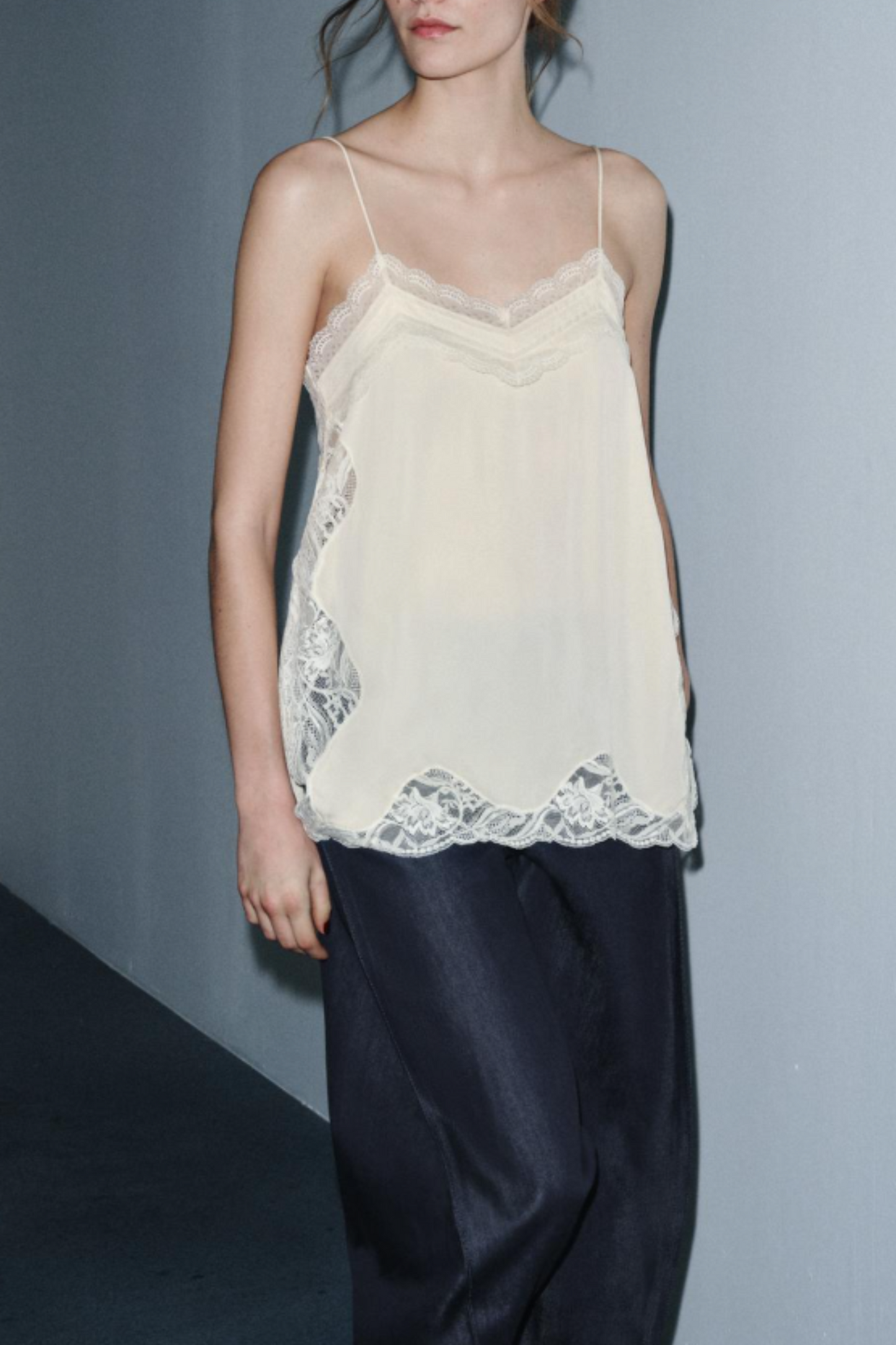 ZW COLLECTION LACE-TRIMMED CAMISOLE TOP