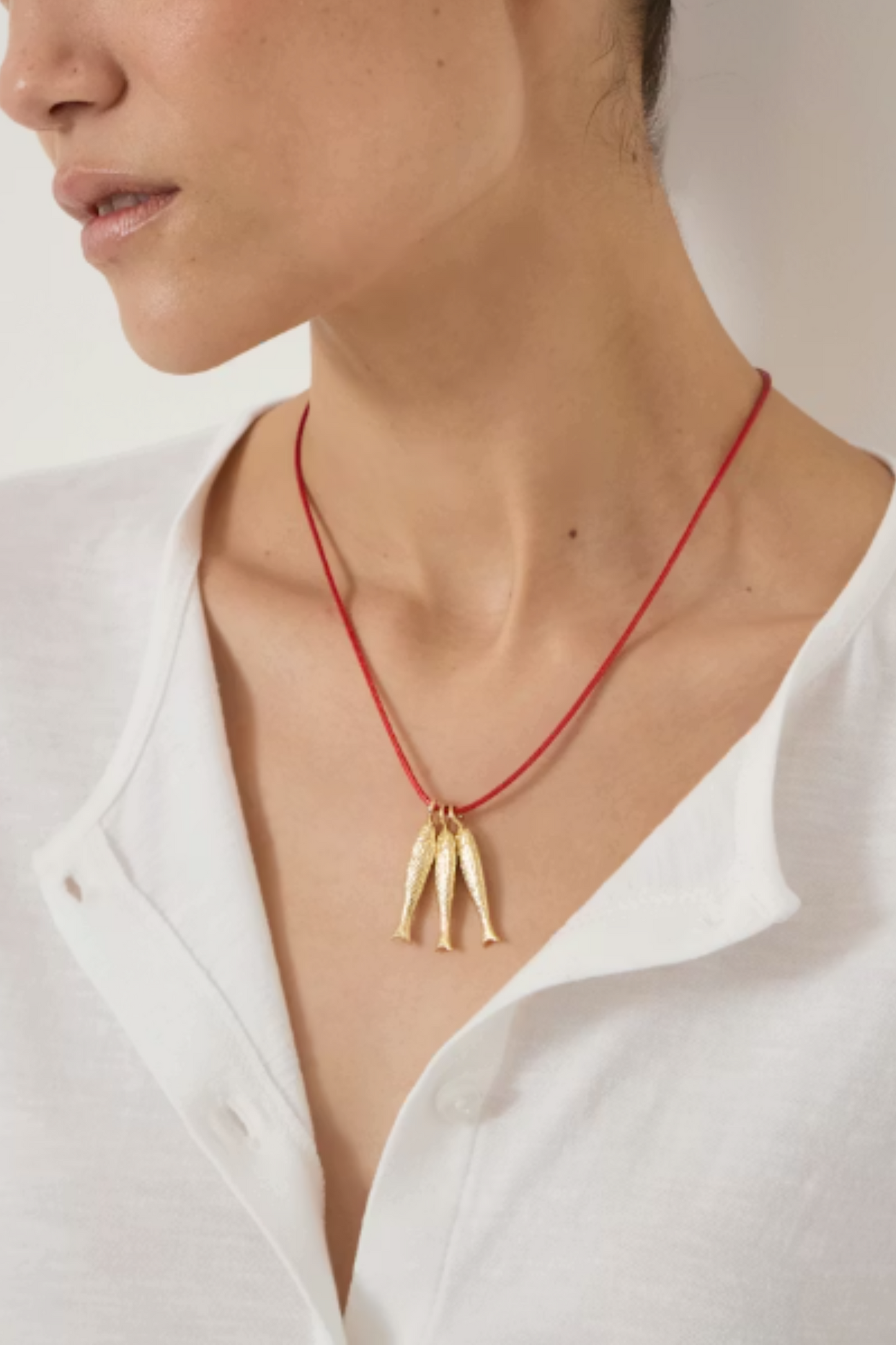 Triple Fish Necklace