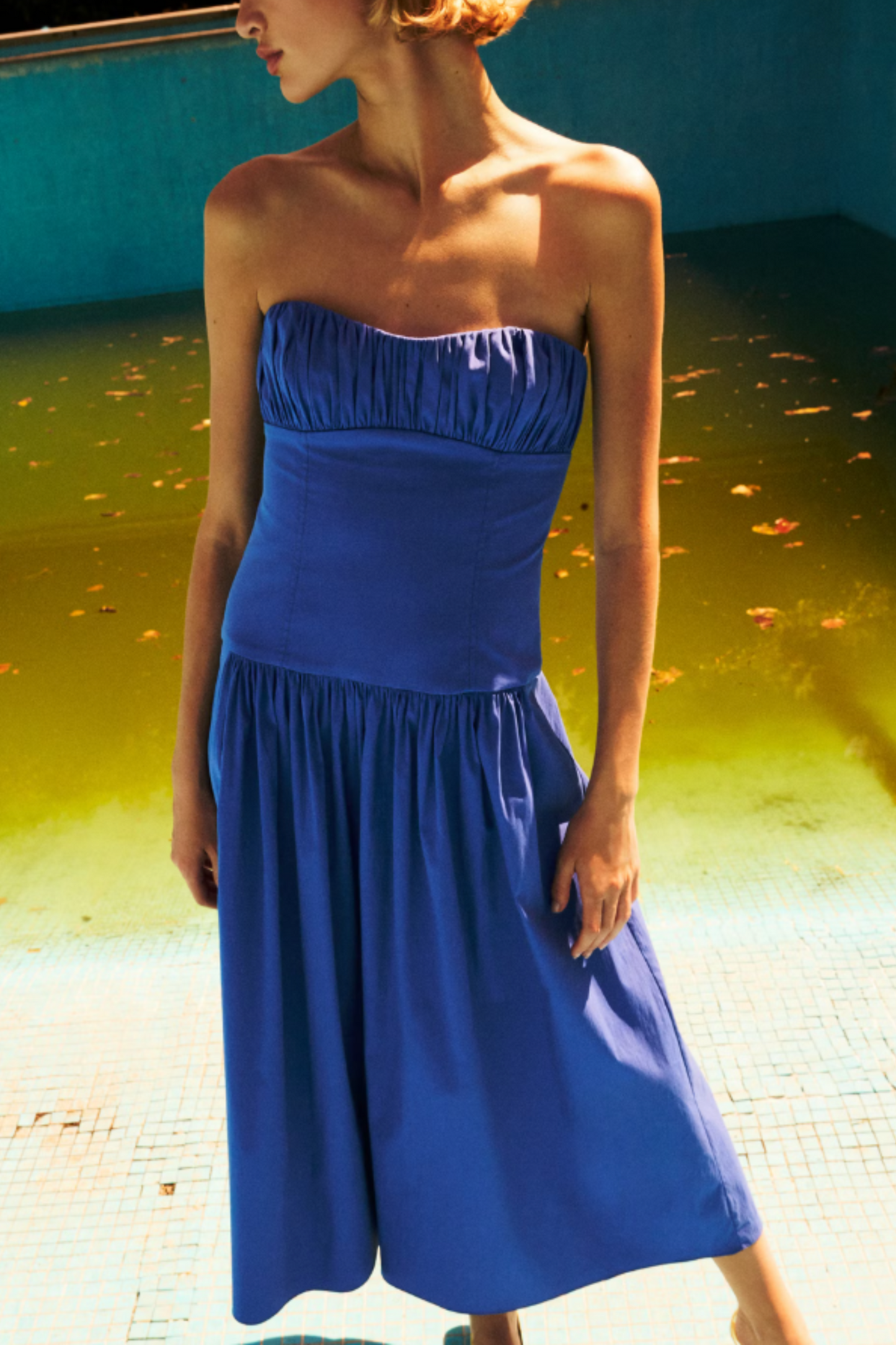 Ruched Strapless Dress