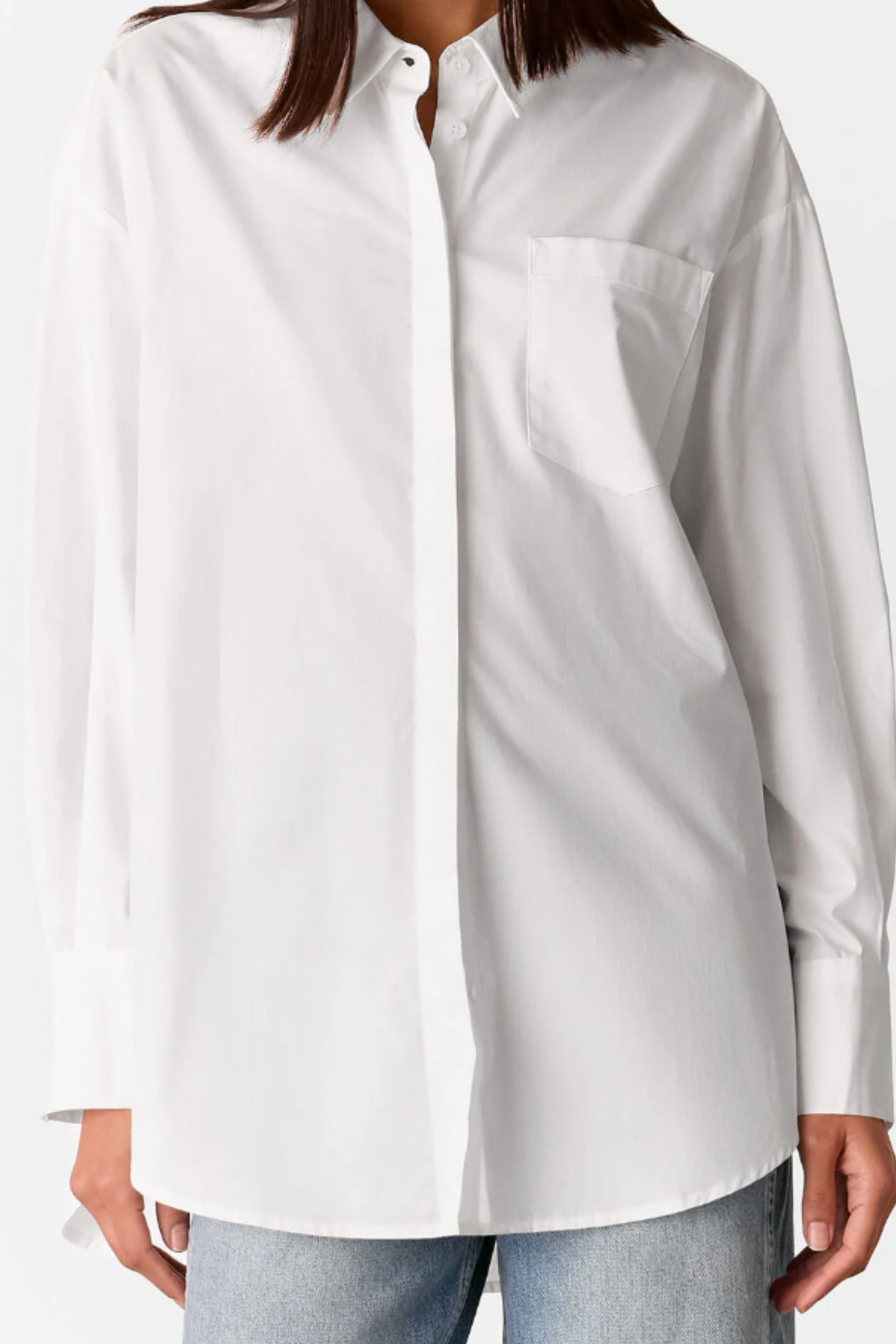 White Oversized Cotton Shirt