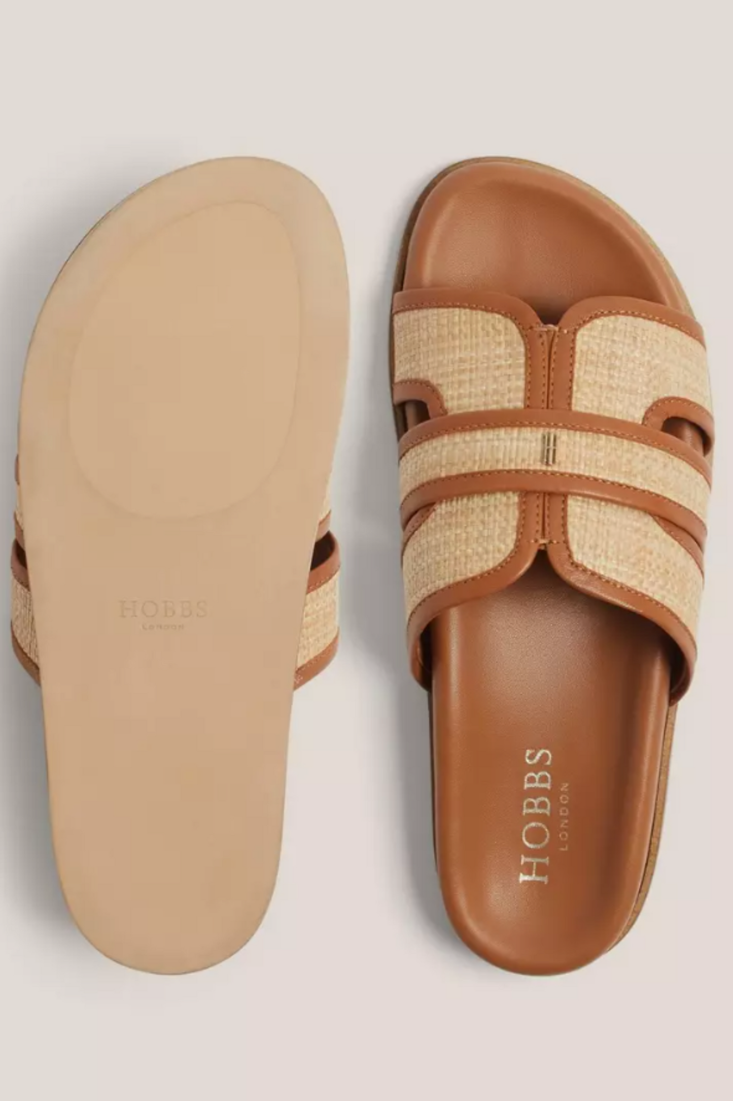 Emma Raffia Slides
