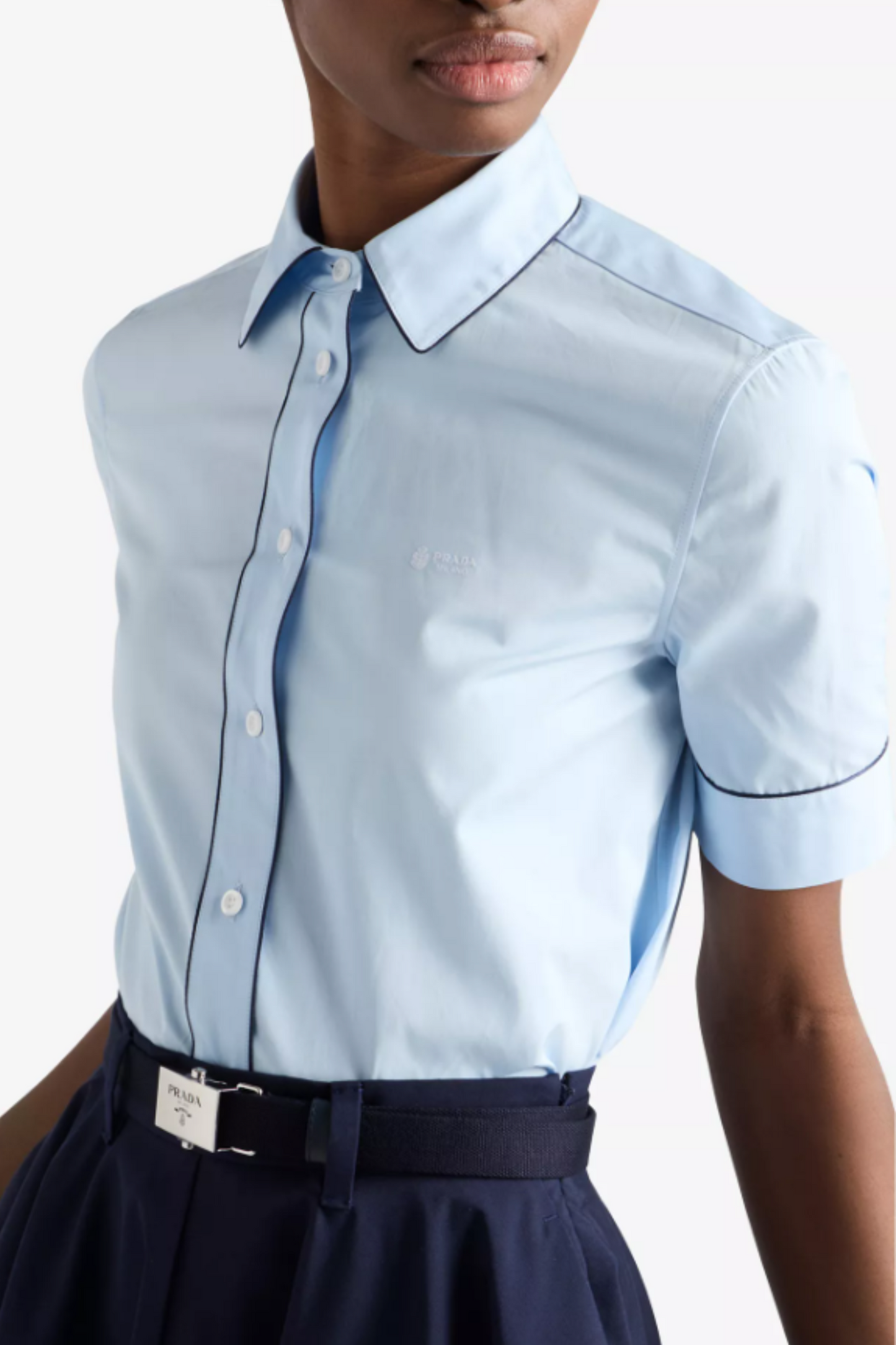 Short-sleeved Poplin Shirt