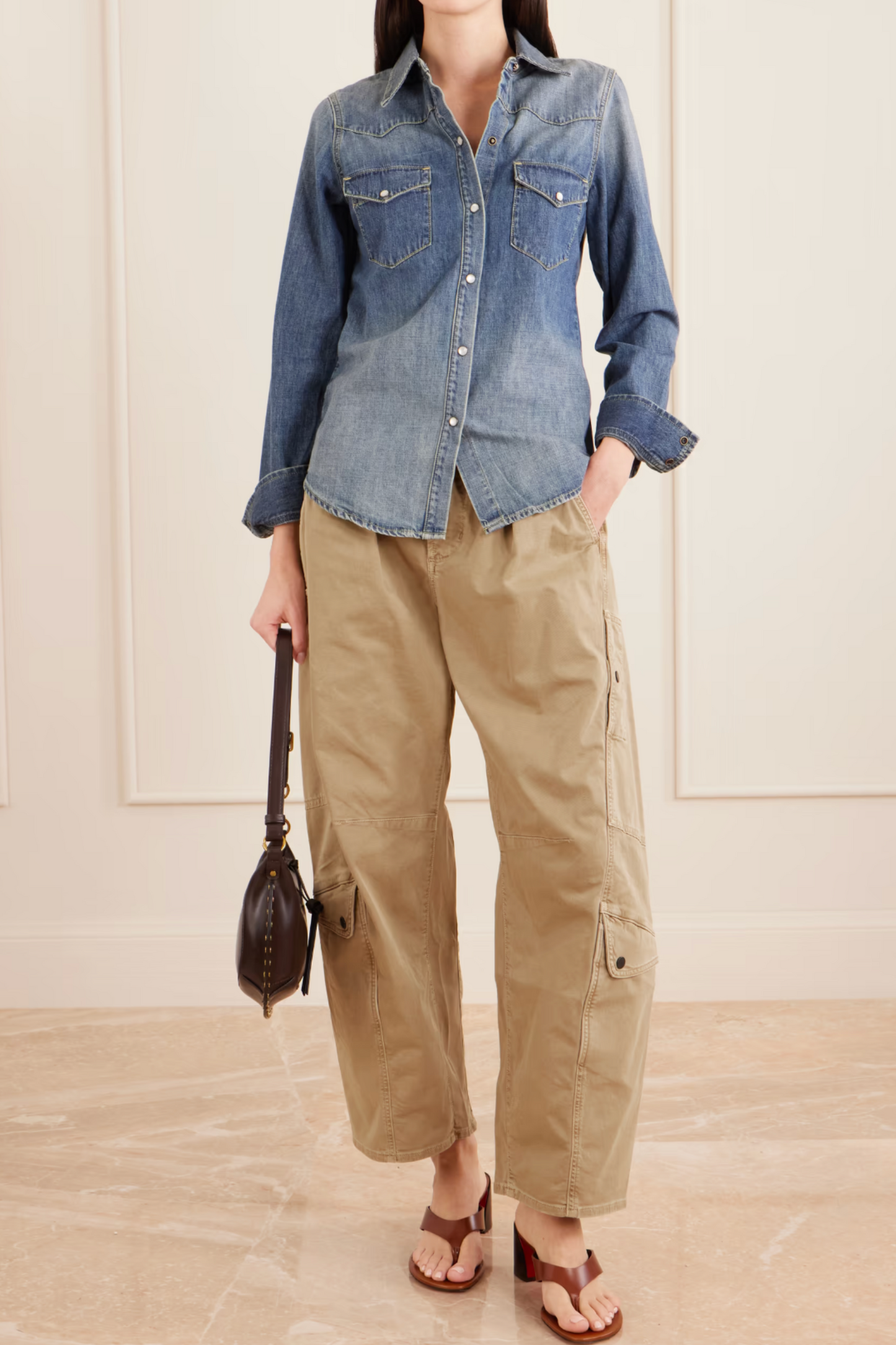 Flight Mid-rise Straight-leg Cotton-blend Twill Cargo Pants