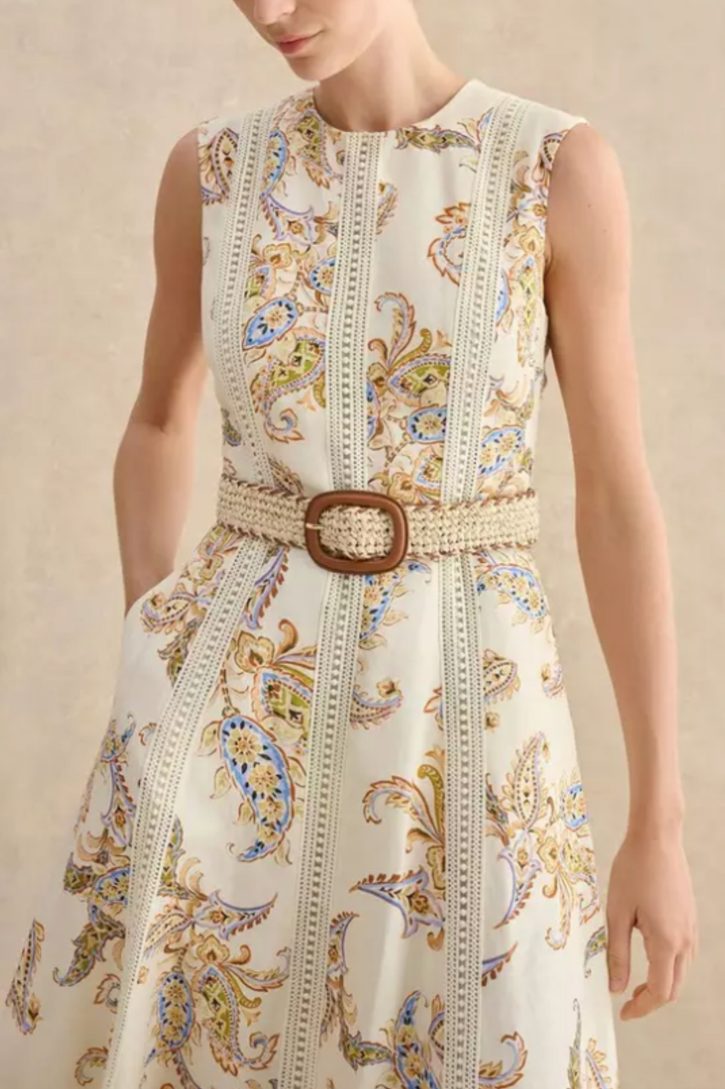 Abbie Raffia Belt