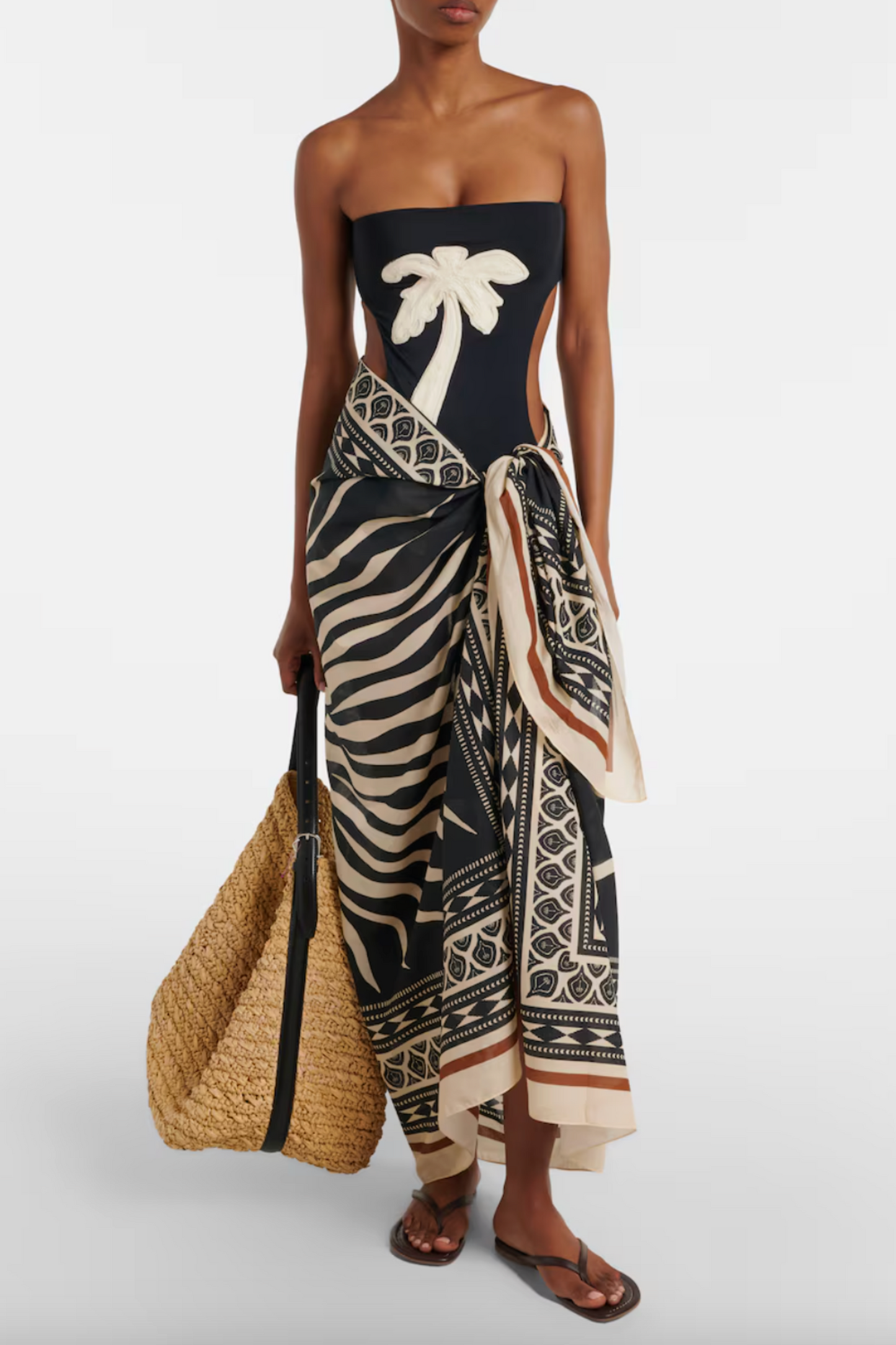 Printed Cotton Beach Cover-up