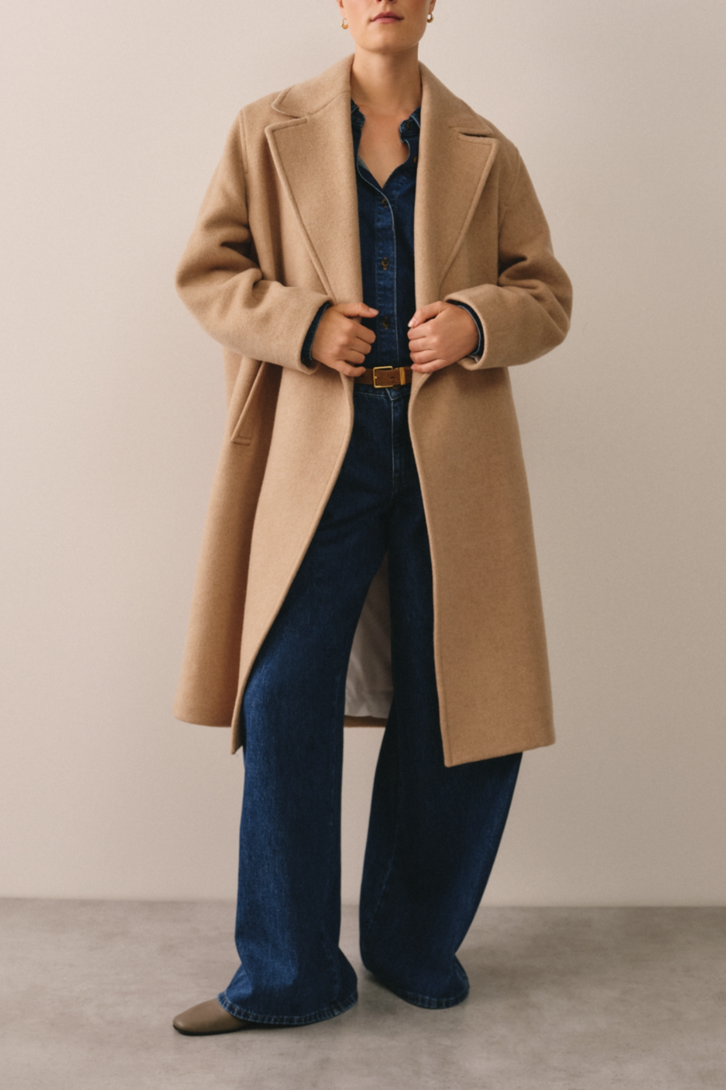 Wool Double Breasted Coat