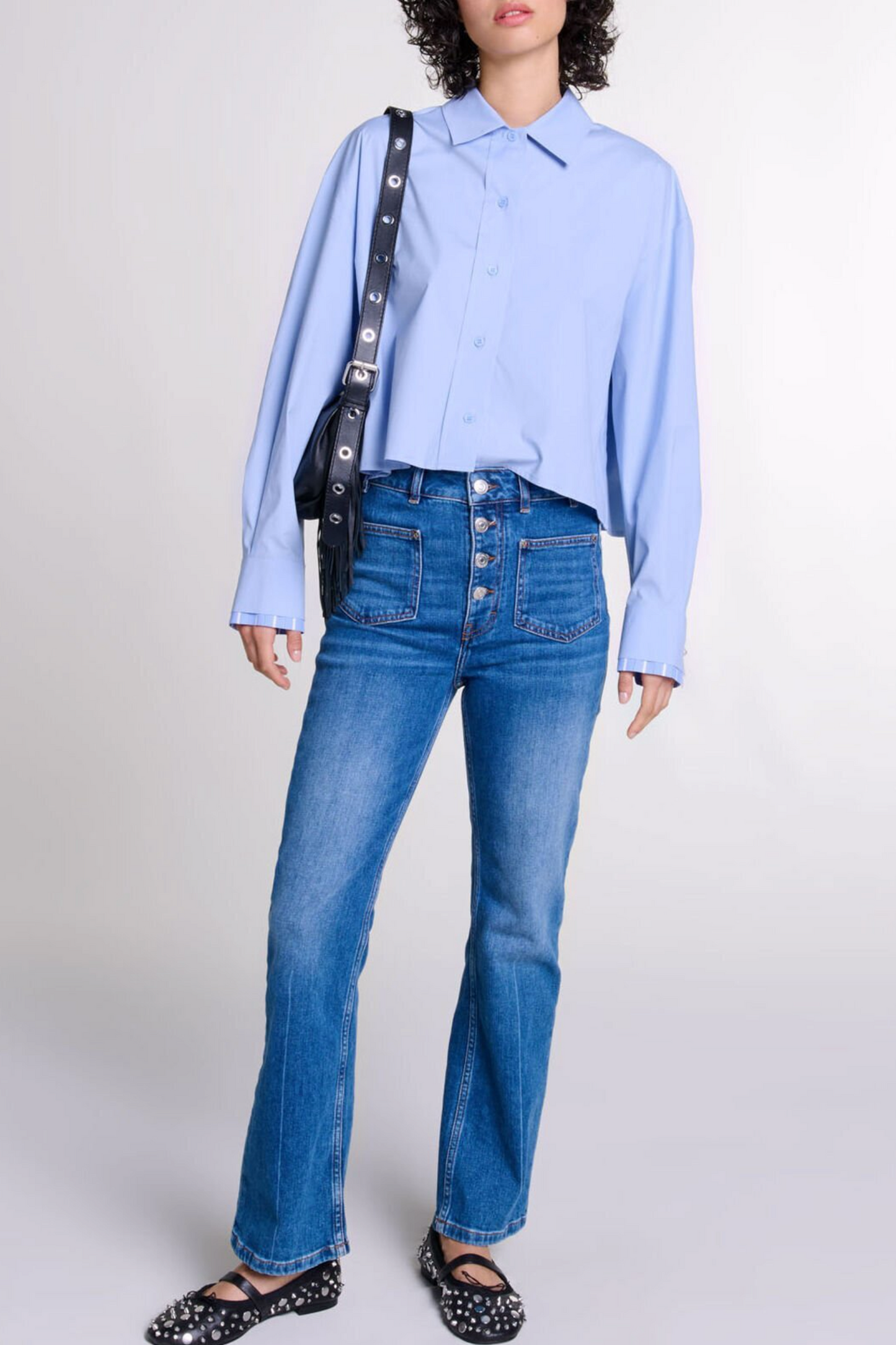 Straight-cut jeans
