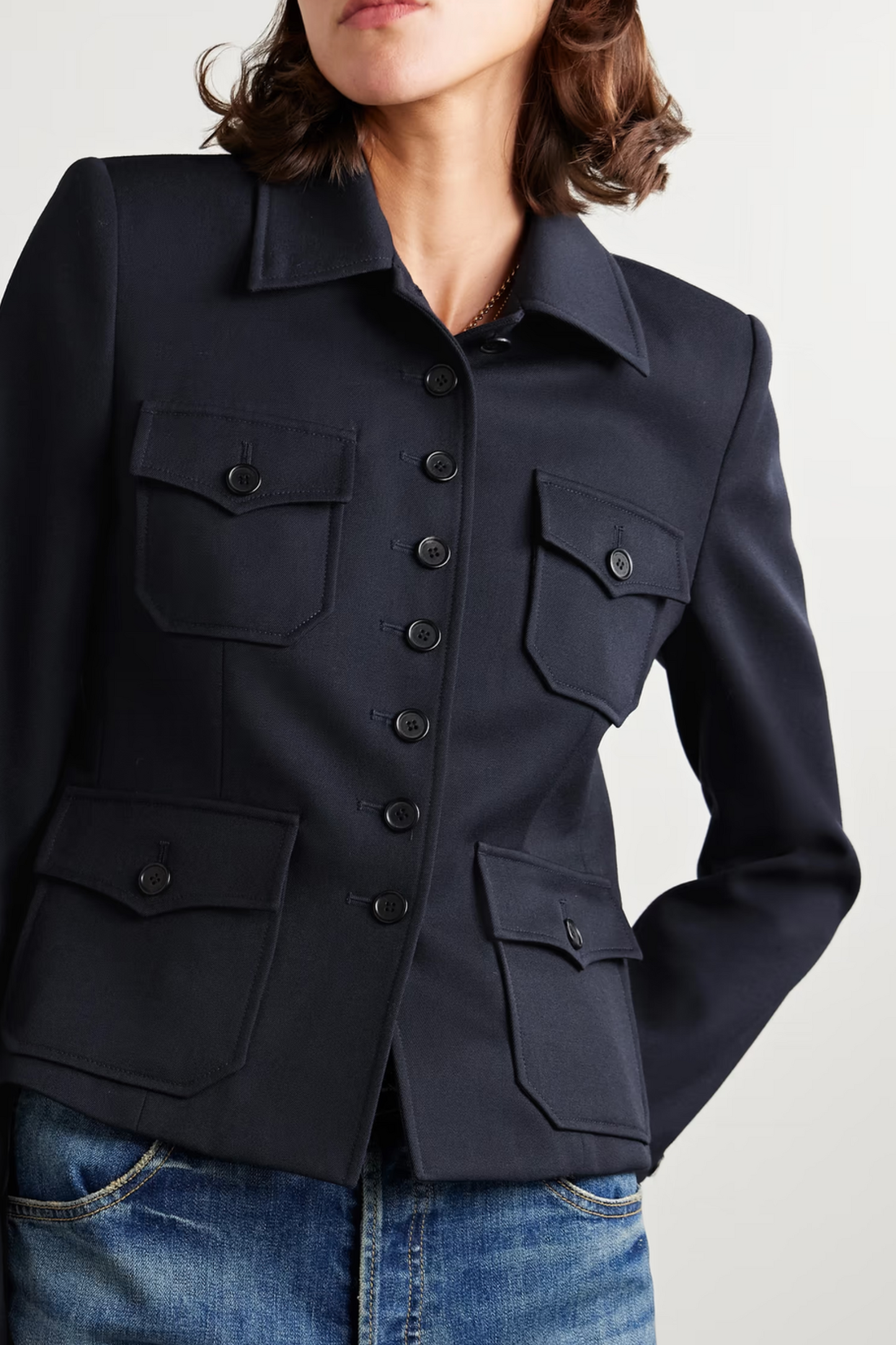 Jamison wool-twill jacket