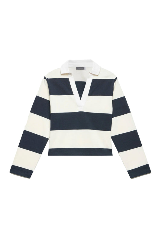 Navy Striped Rugby Shirt