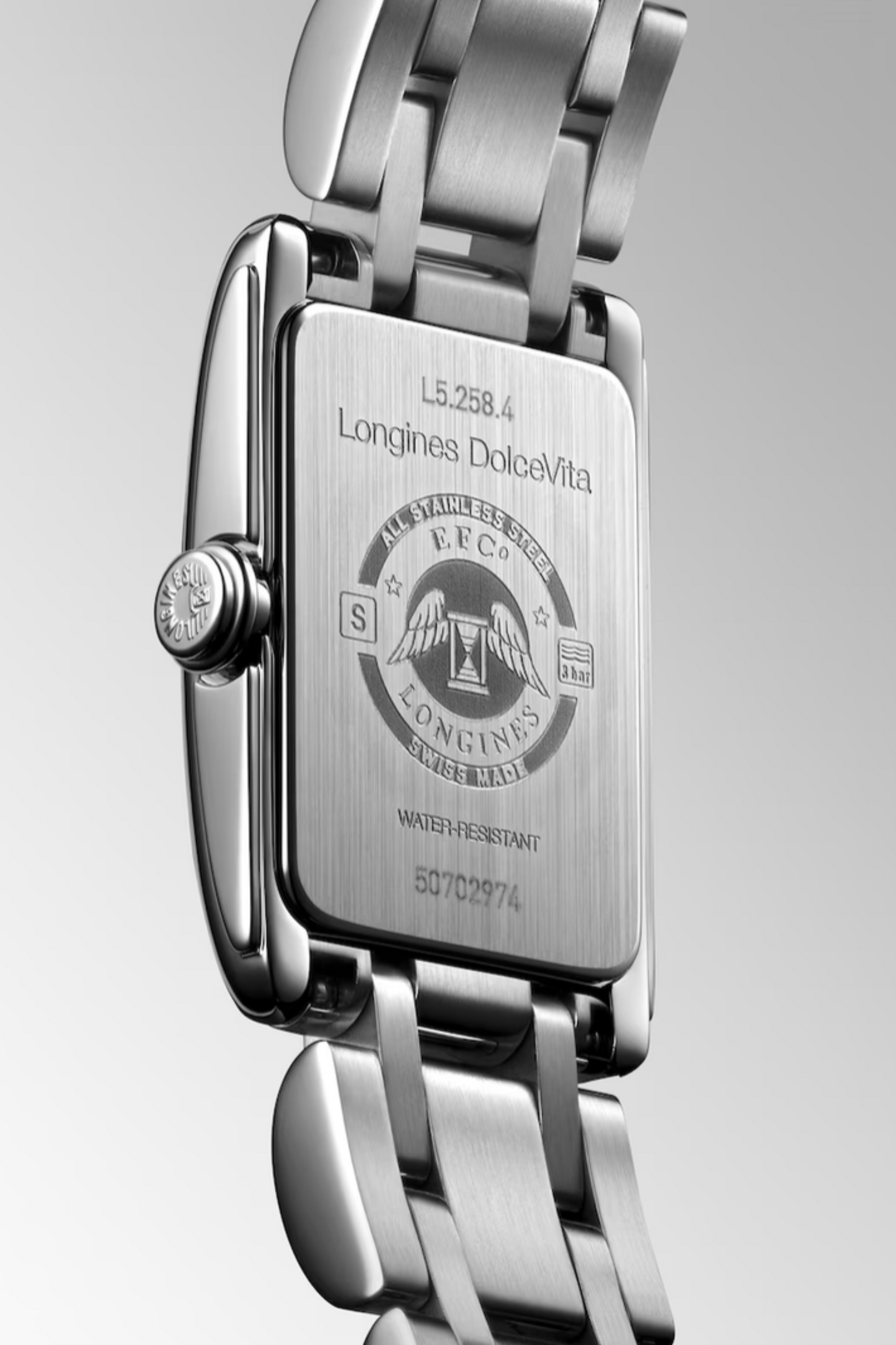 Quartz watch, 17.70 x 27.00 mm, Stainless Steel, L5.258.4.71.6