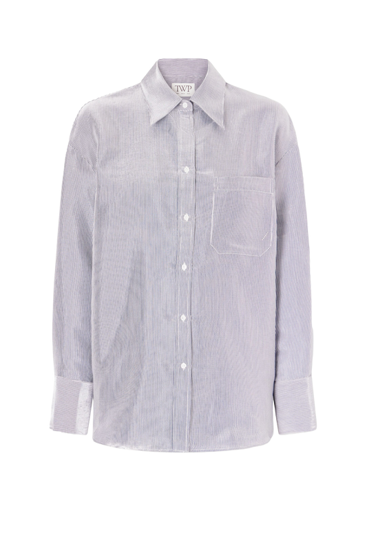Dylan Striped Cotton-blend Garbardine Shirt