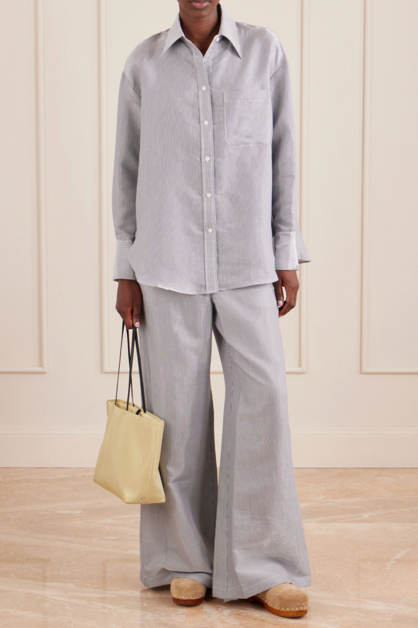 Dylan Striped Cotton-blend Garbardine Shirt