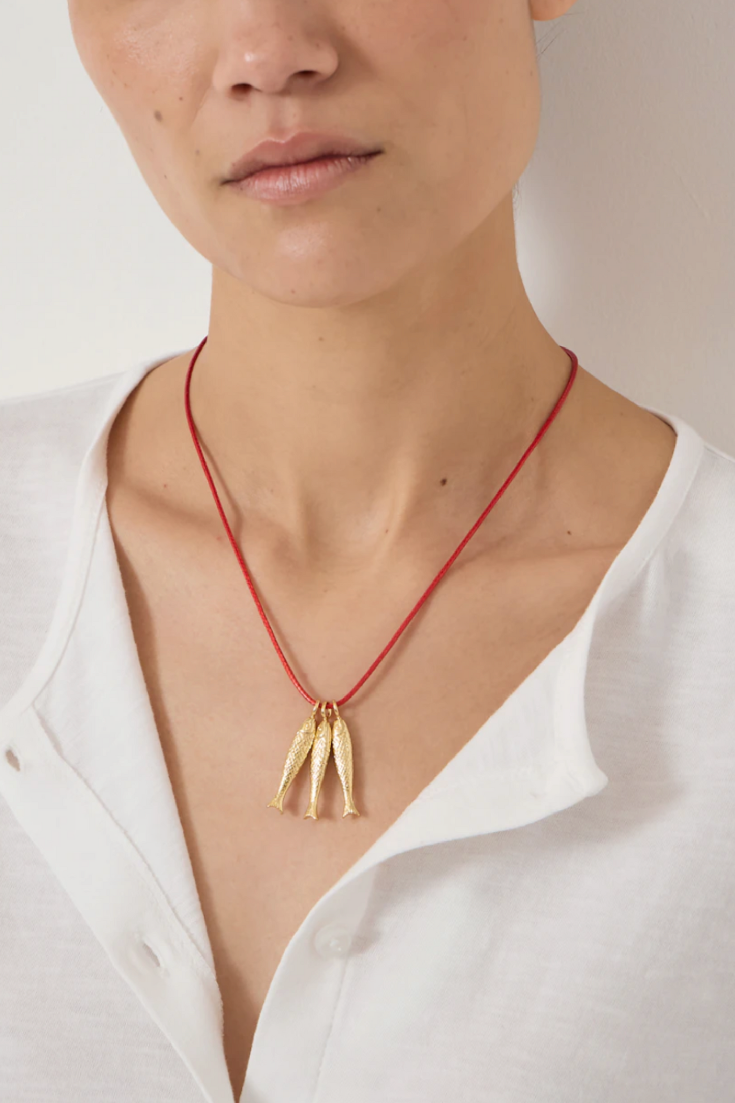 Triple Fish Necklace