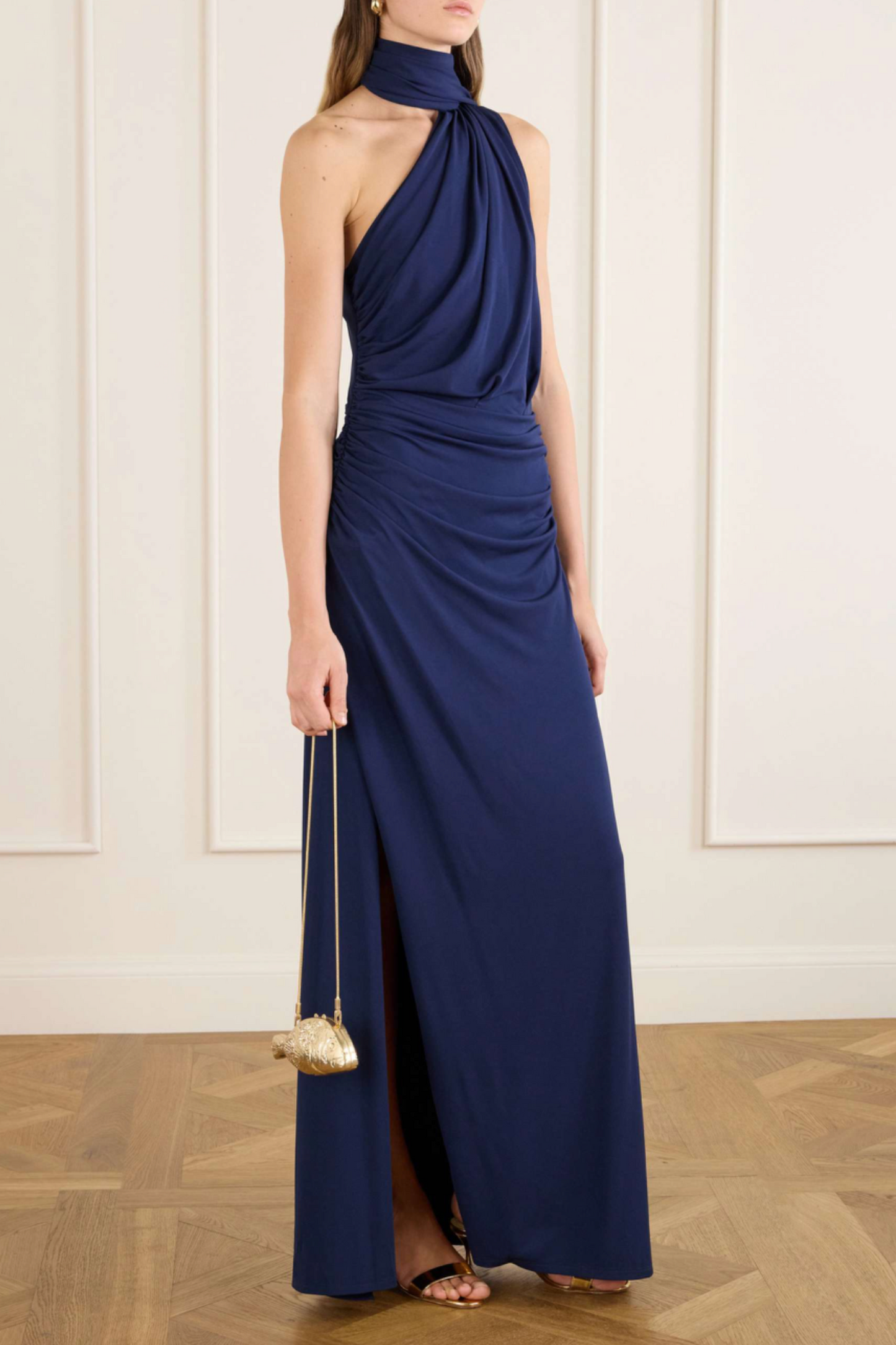 Splash Gold-tone Clutch