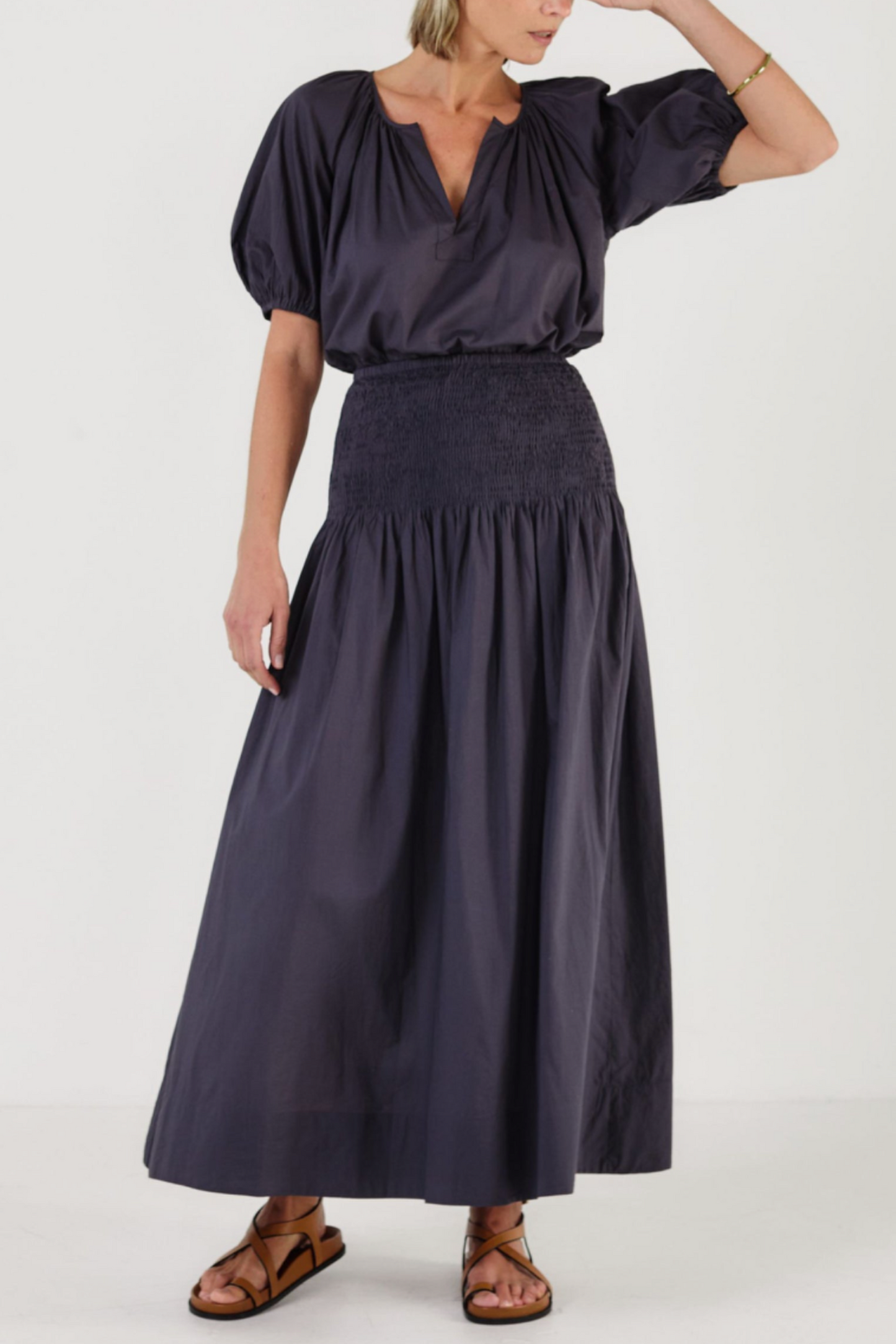 Sula - Midnight Cotton Skirt