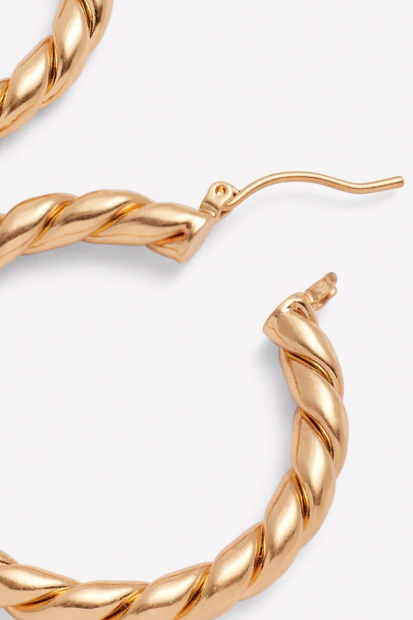 Large Chunky Twist Hoops