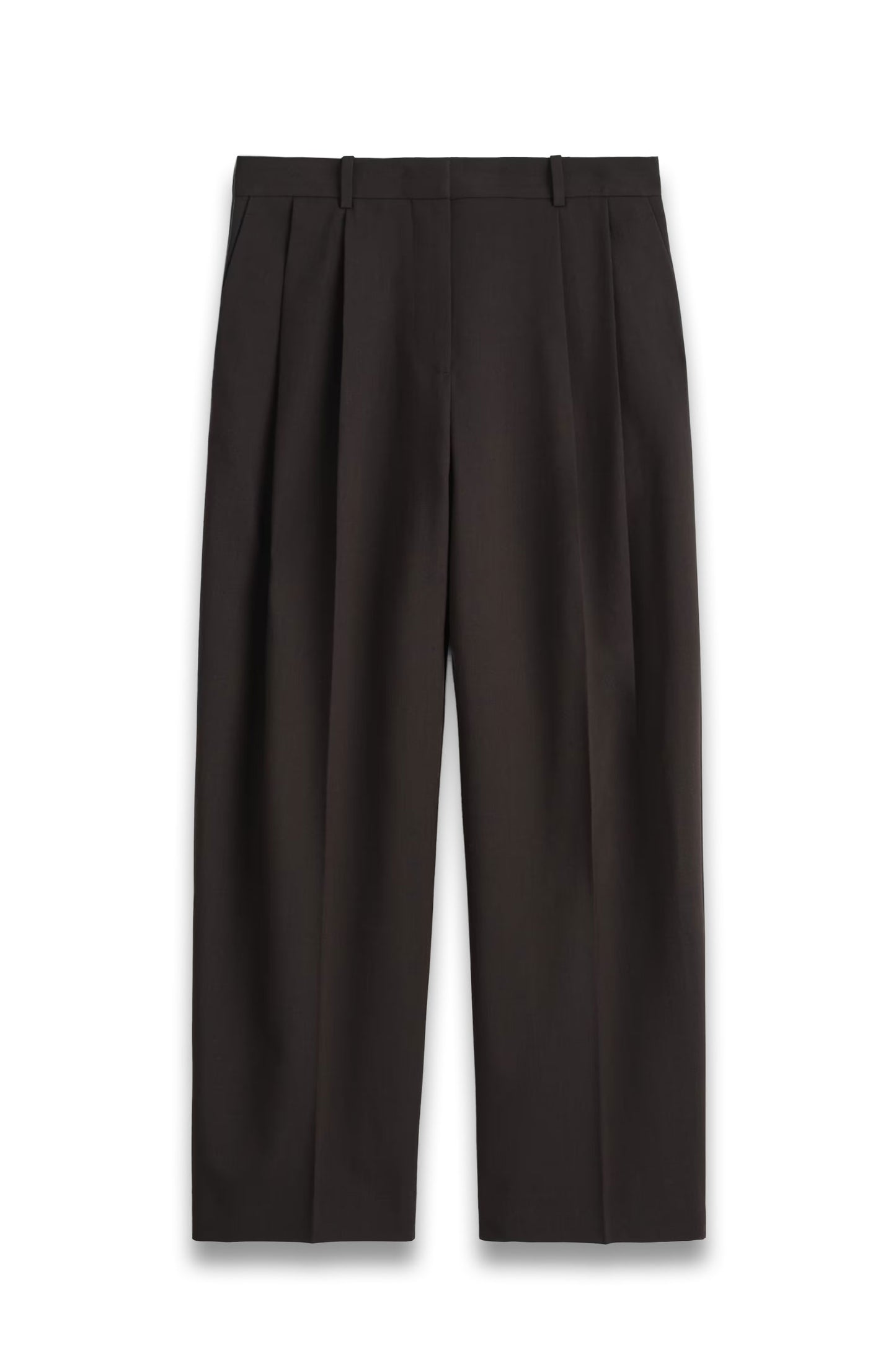 Relaxed Twill Wide-leg Trouser