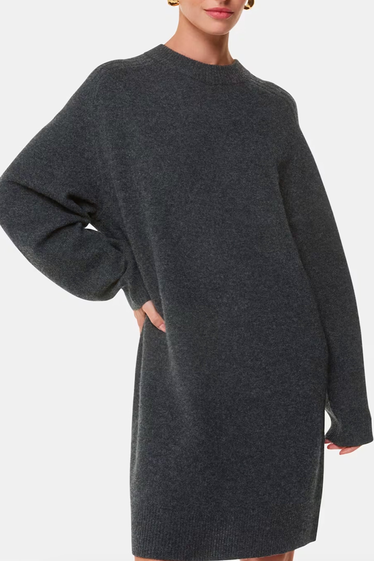 Ava Round Neck Knitted Dress