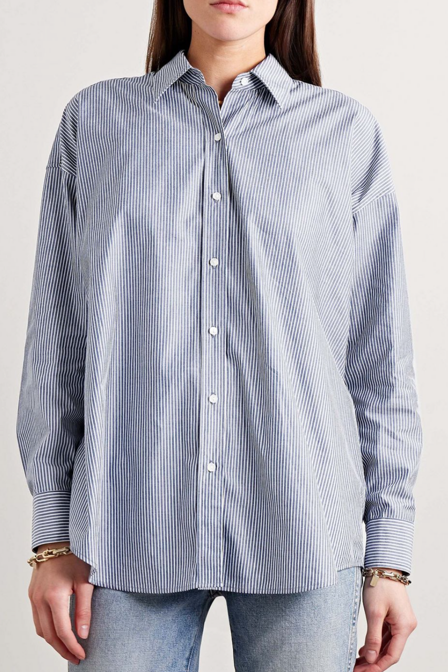 Mael Striped Cotton-poplin Shirt